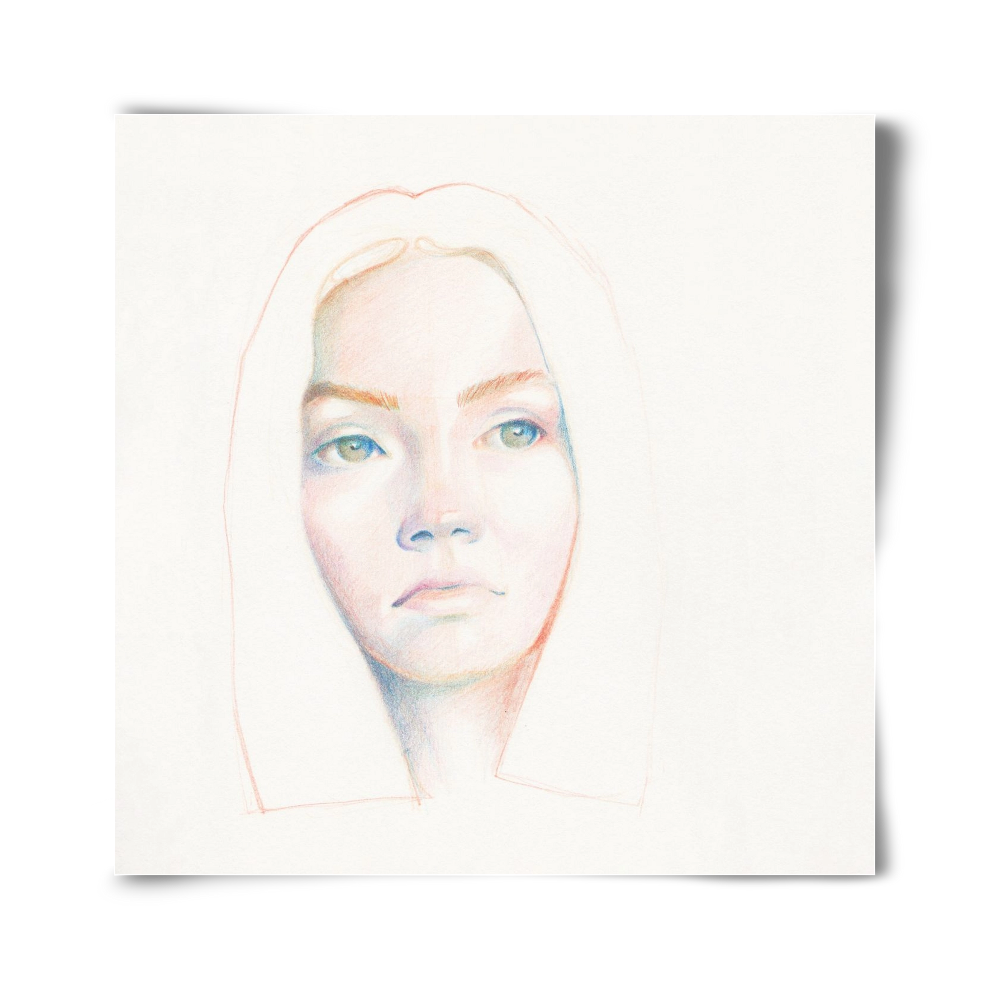 portret_no1, 40x40 cm, Keret nélkül