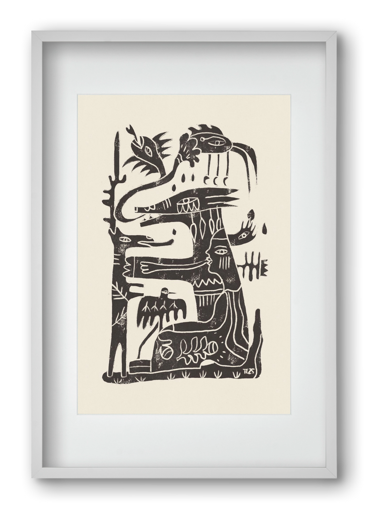 Foreign Lands, 40x60 cm (30x45 cm), Fehér keret, paszpartuval