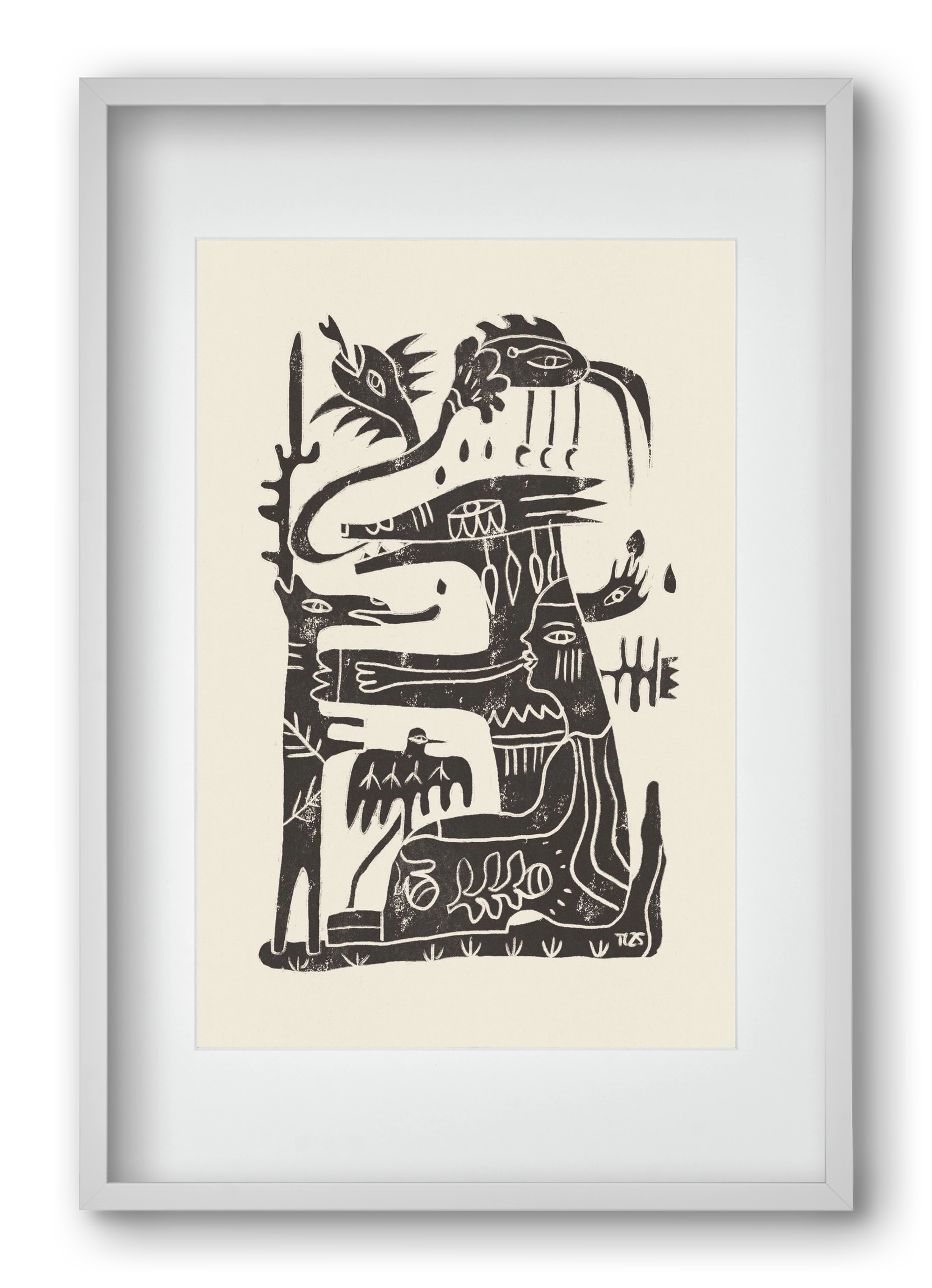 Foreign Lands, 40x60 cm (30x45 cm), Fehér keret, paszpartuval