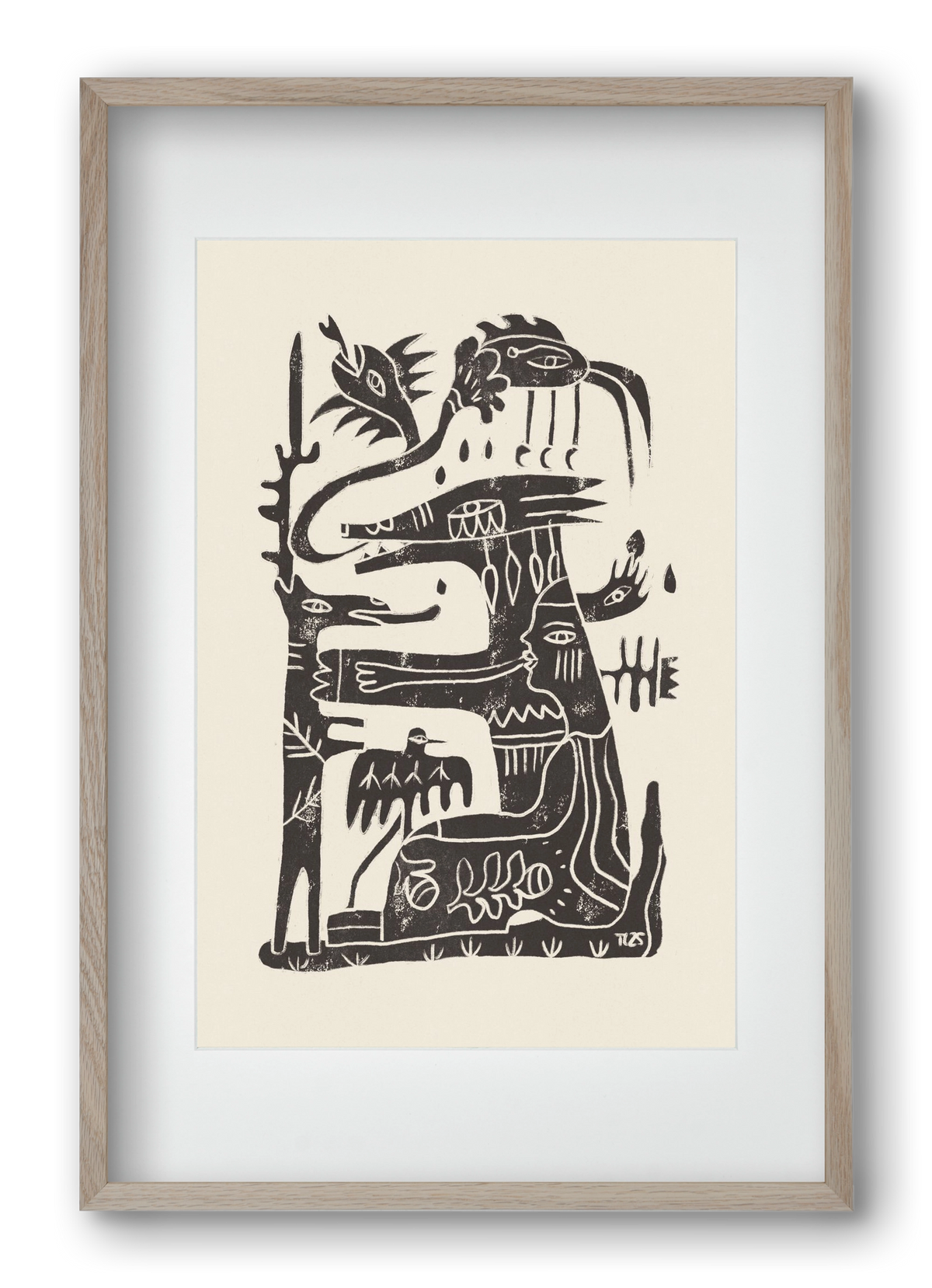 Foreign Lands, 40x60 cm (30x45 cm), Tölgy keret, paszpartuval