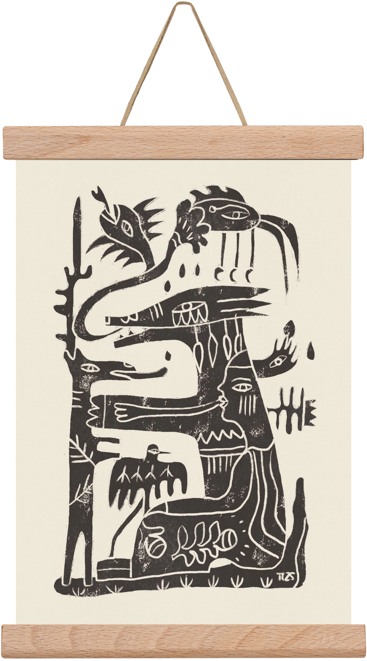 Foreign Lands, 20x30 cm (20x30 cm), Tölgy akasztó