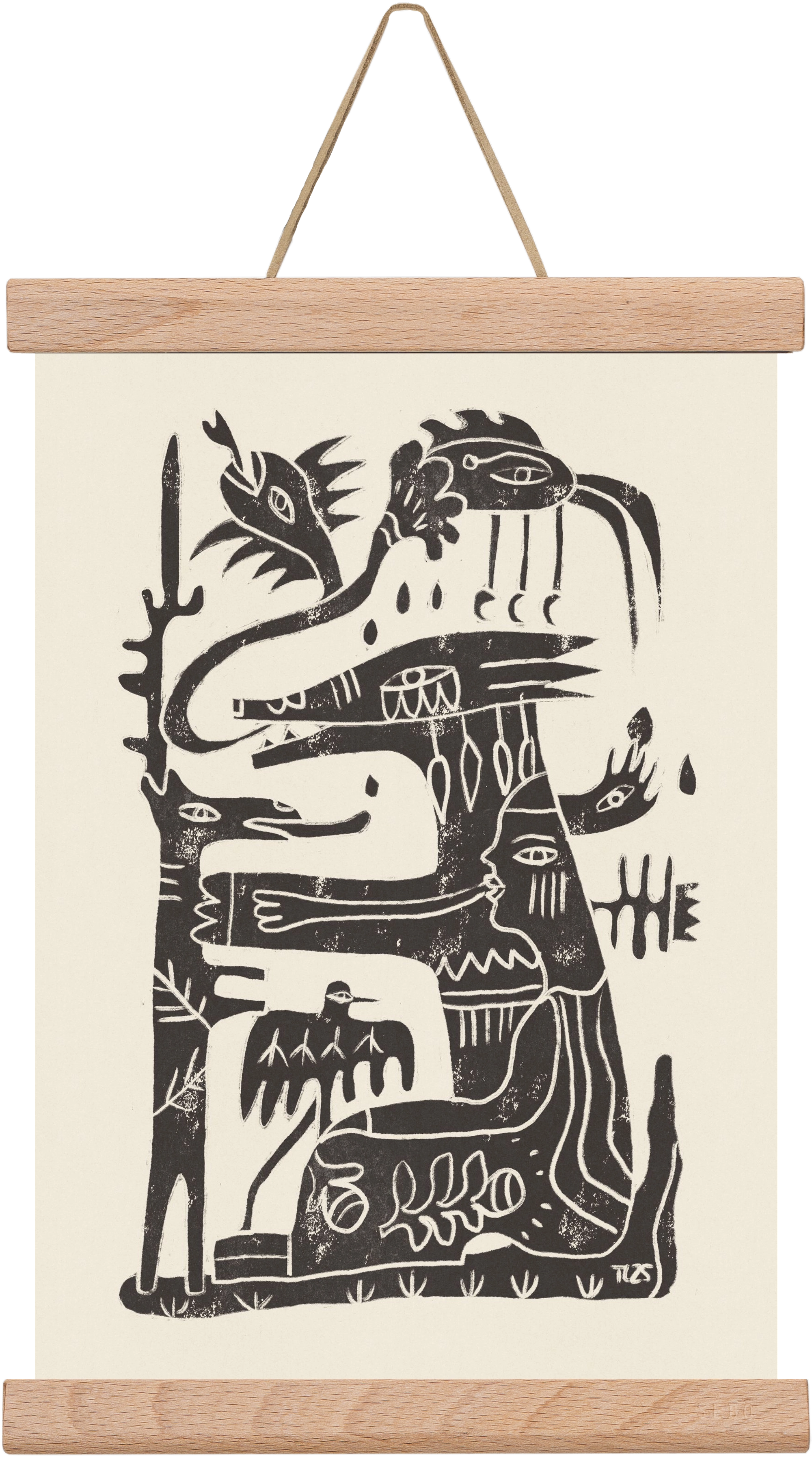 Foreign Lands, 20x30 cm (20x30 cm), Tölgy akasztó