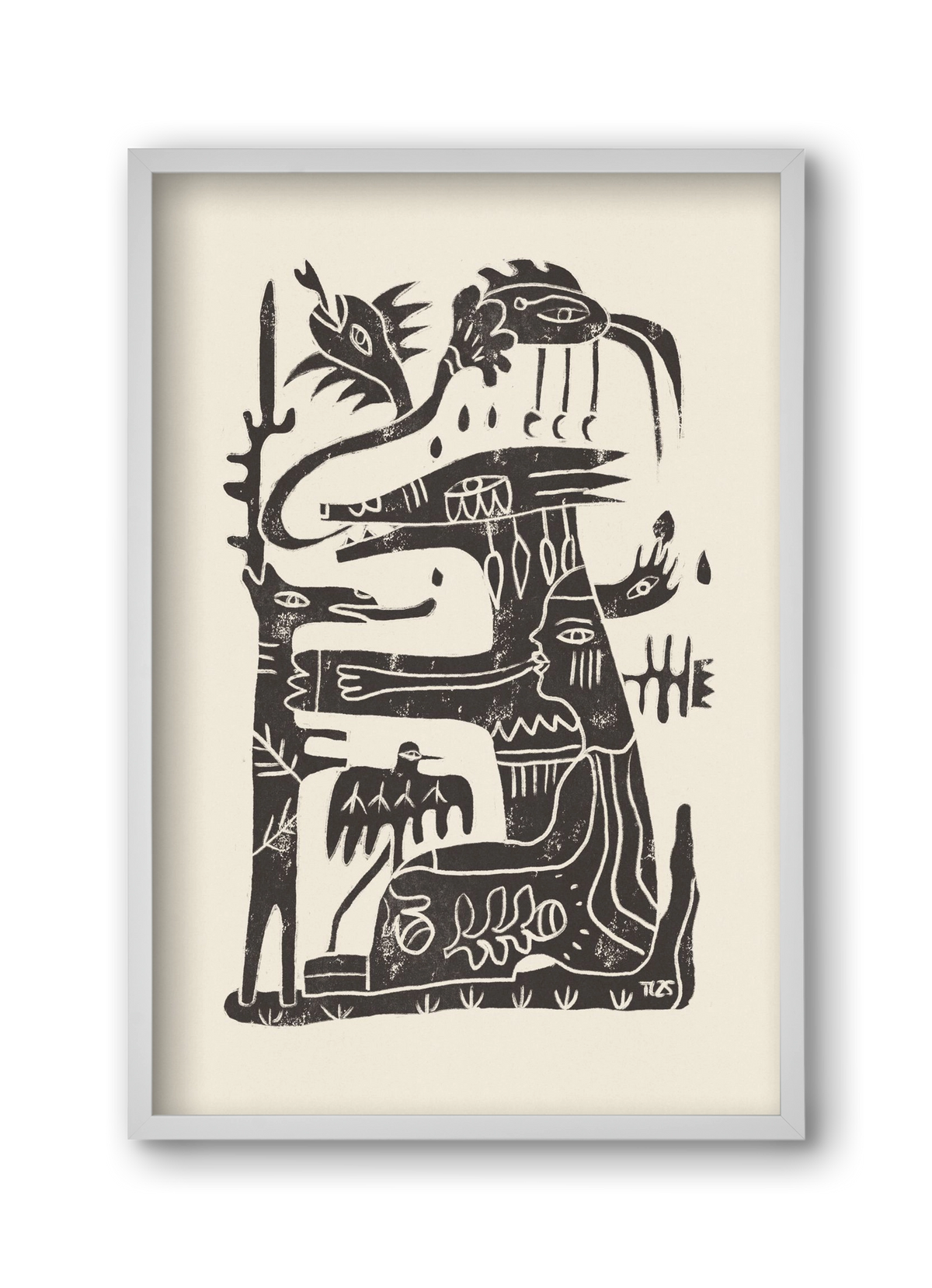 Foreign Lands, 30x45 cm (30x45 cm), Fehér keret