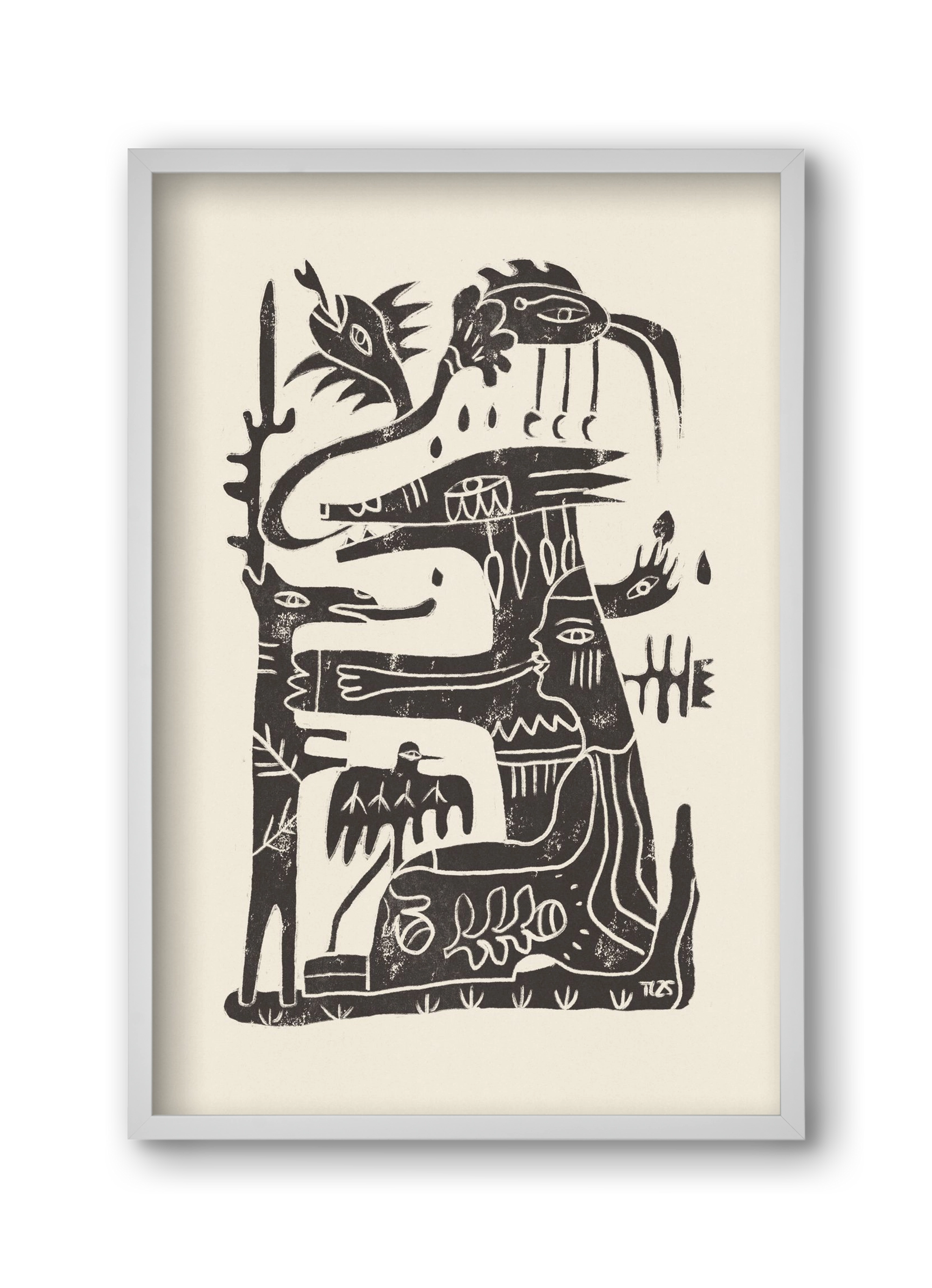 Foreign Lands, 30x45 cm (30x45 cm), Fehér keret