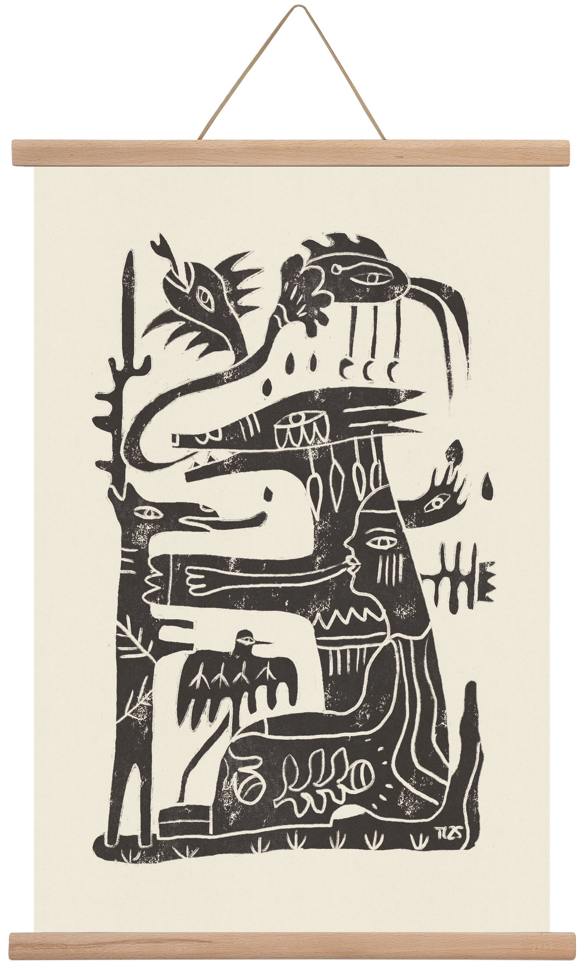 Foreign Lands, 40x60 cm (40x60 cm), Tölgy akasztó