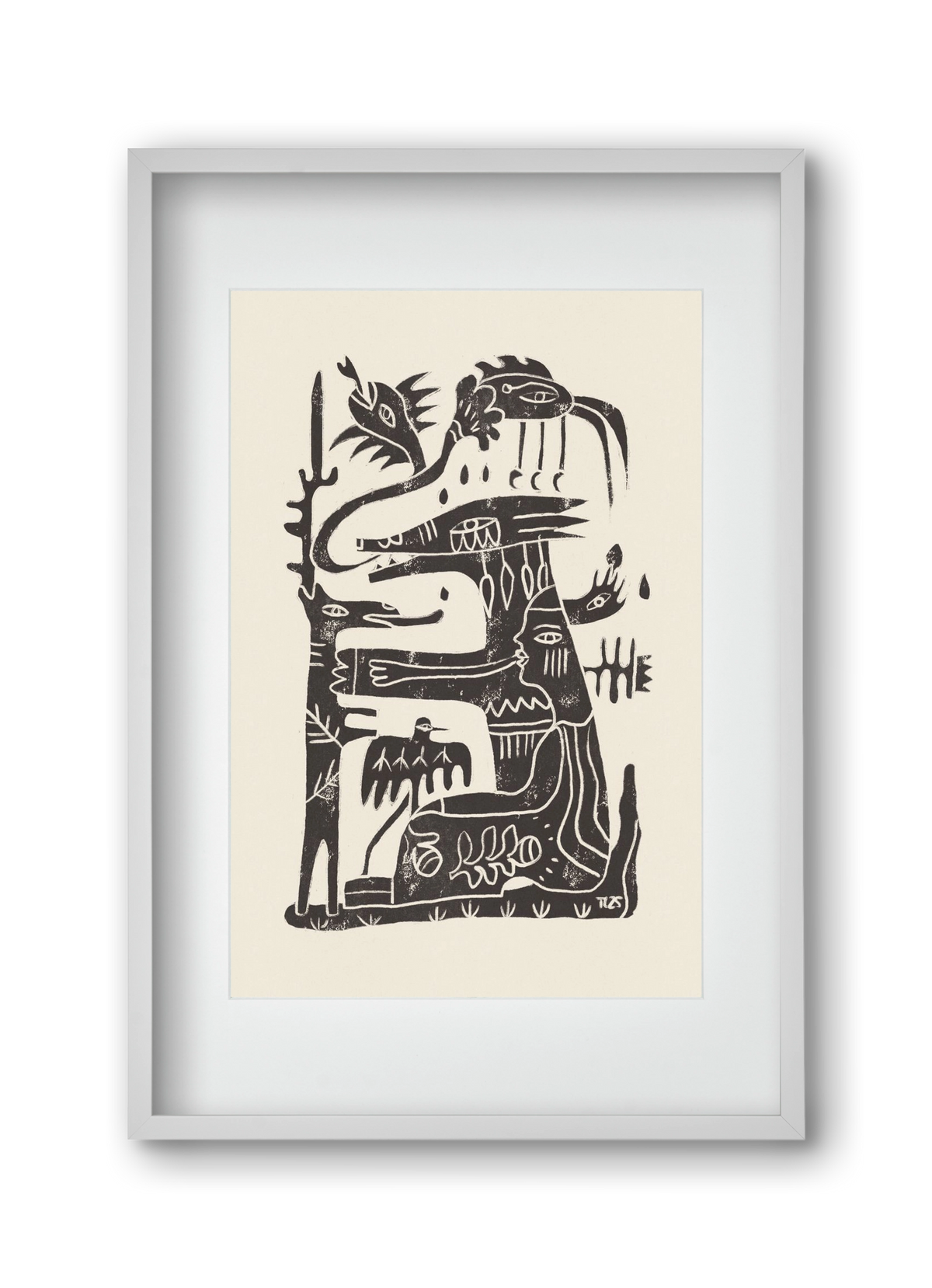 Foreign Lands, 30x45 cm (20x30 cm), Fehér keret, paszpartuval