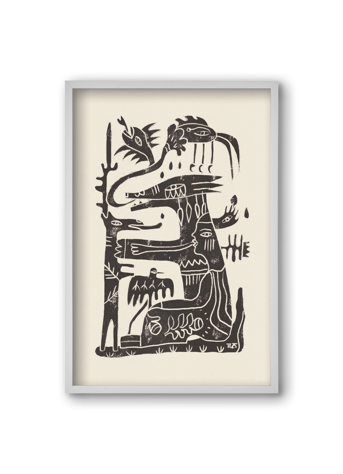 Foreign Lands, 20x30 cm (20x30 cm), Fehér keret