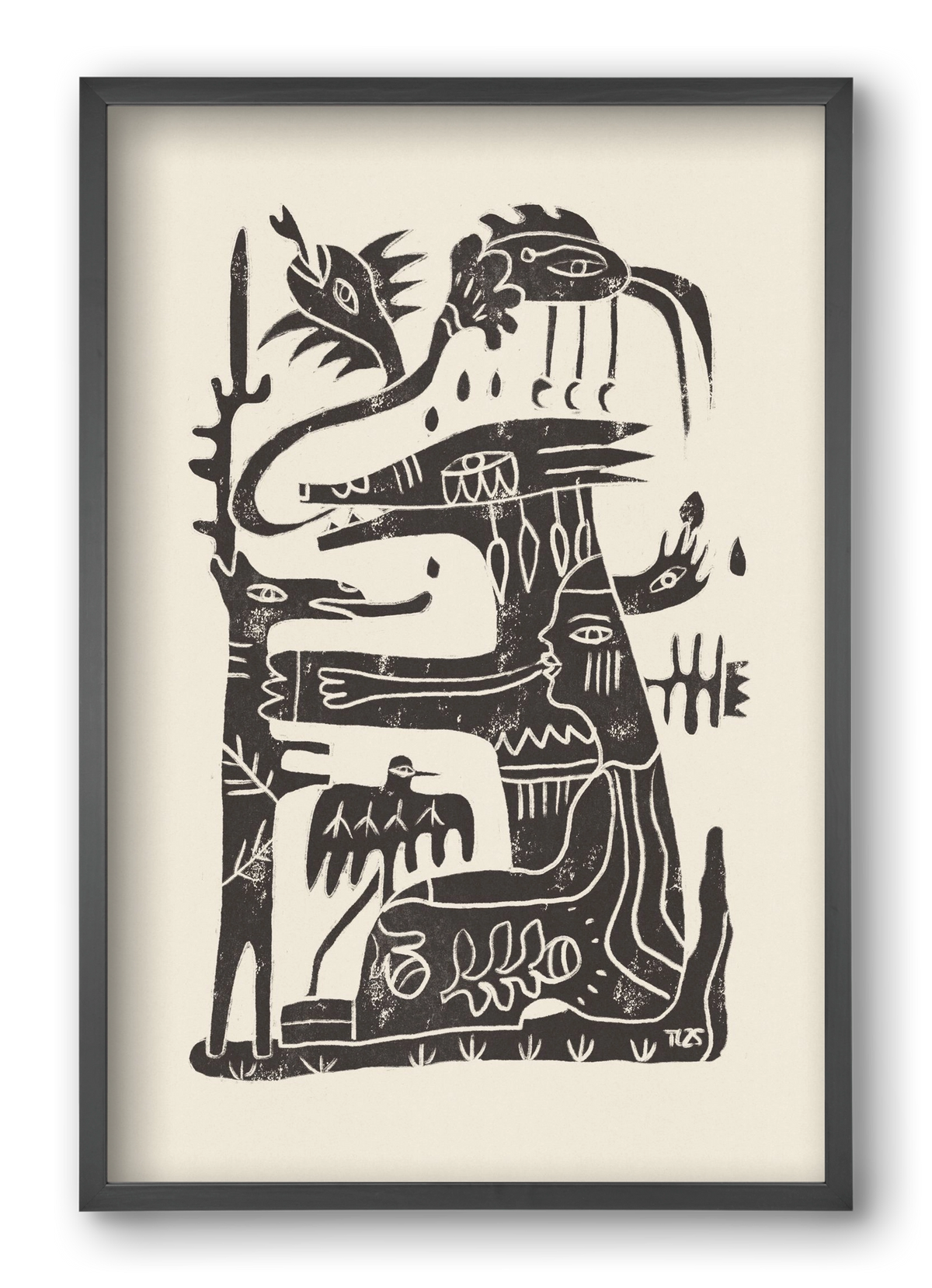 Foreign Lands, 40x60 cm (40x60 cm), Fekete keret