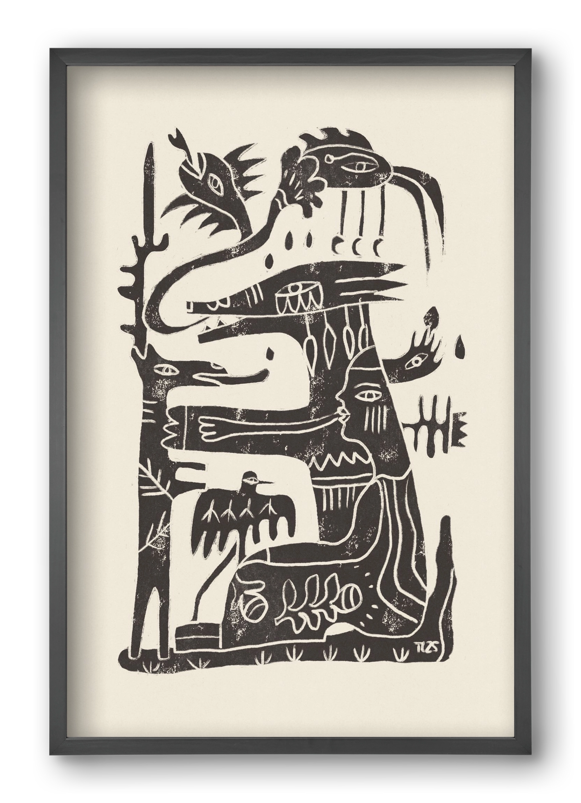 Foreign Lands, 40x60 cm (40x60 cm), Fekete keret