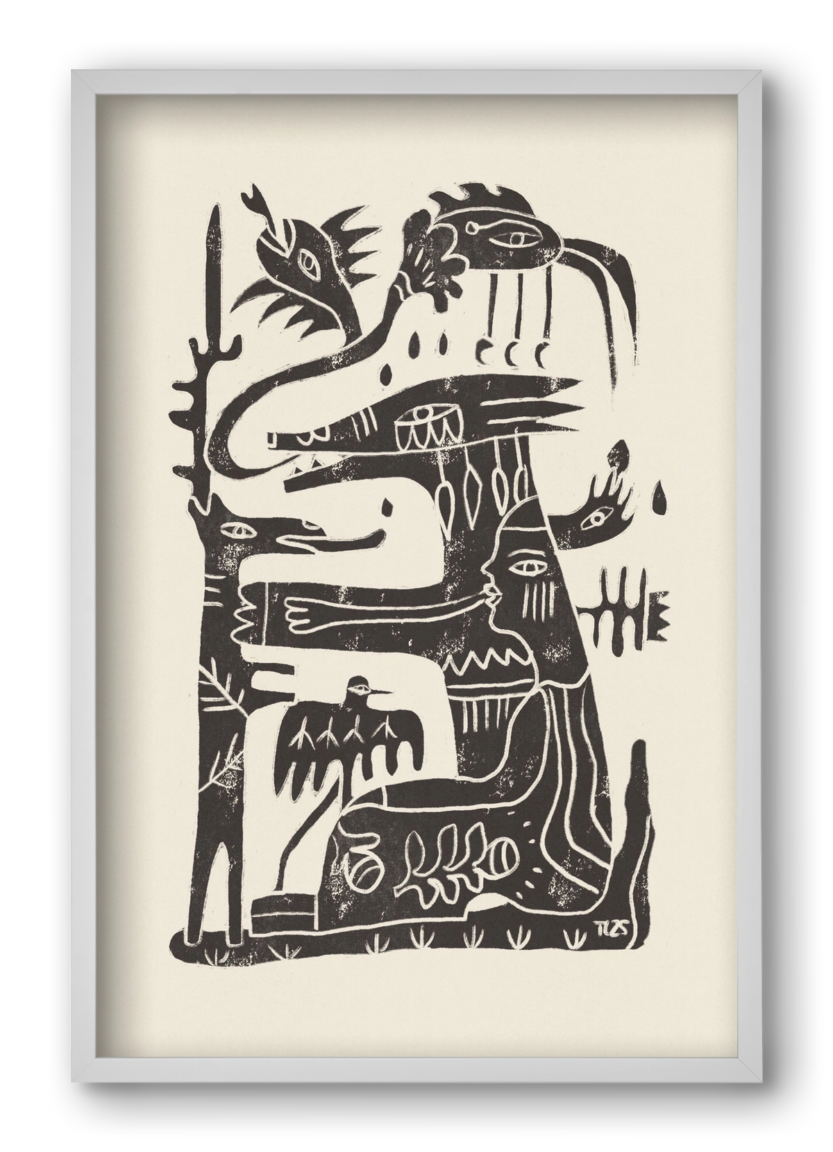 Foreign Lands, 40x60 cm (40x60 cm), Fehér keret