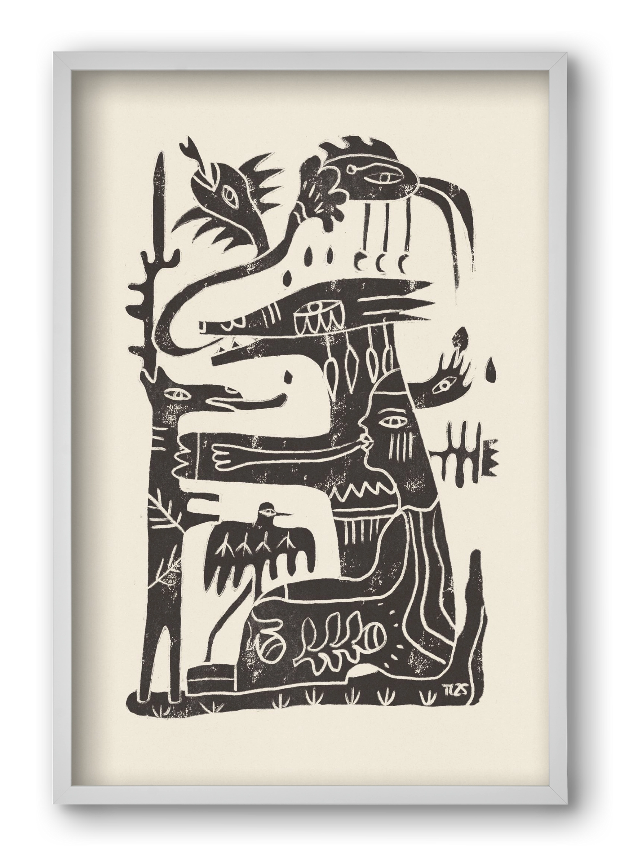 Foreign Lands, 40x60 cm (40x60 cm), Fehér keret