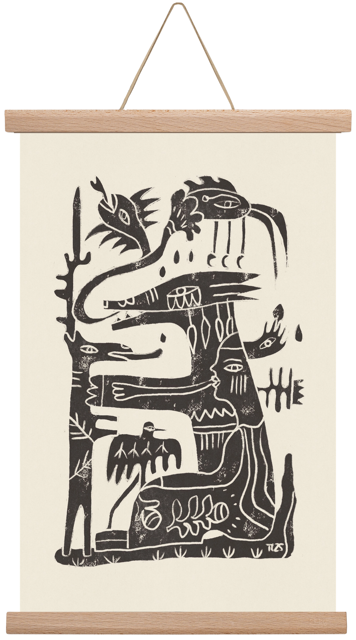 Foreign Lands, 30x45 cm (30x45 cm), Tölgy akasztó