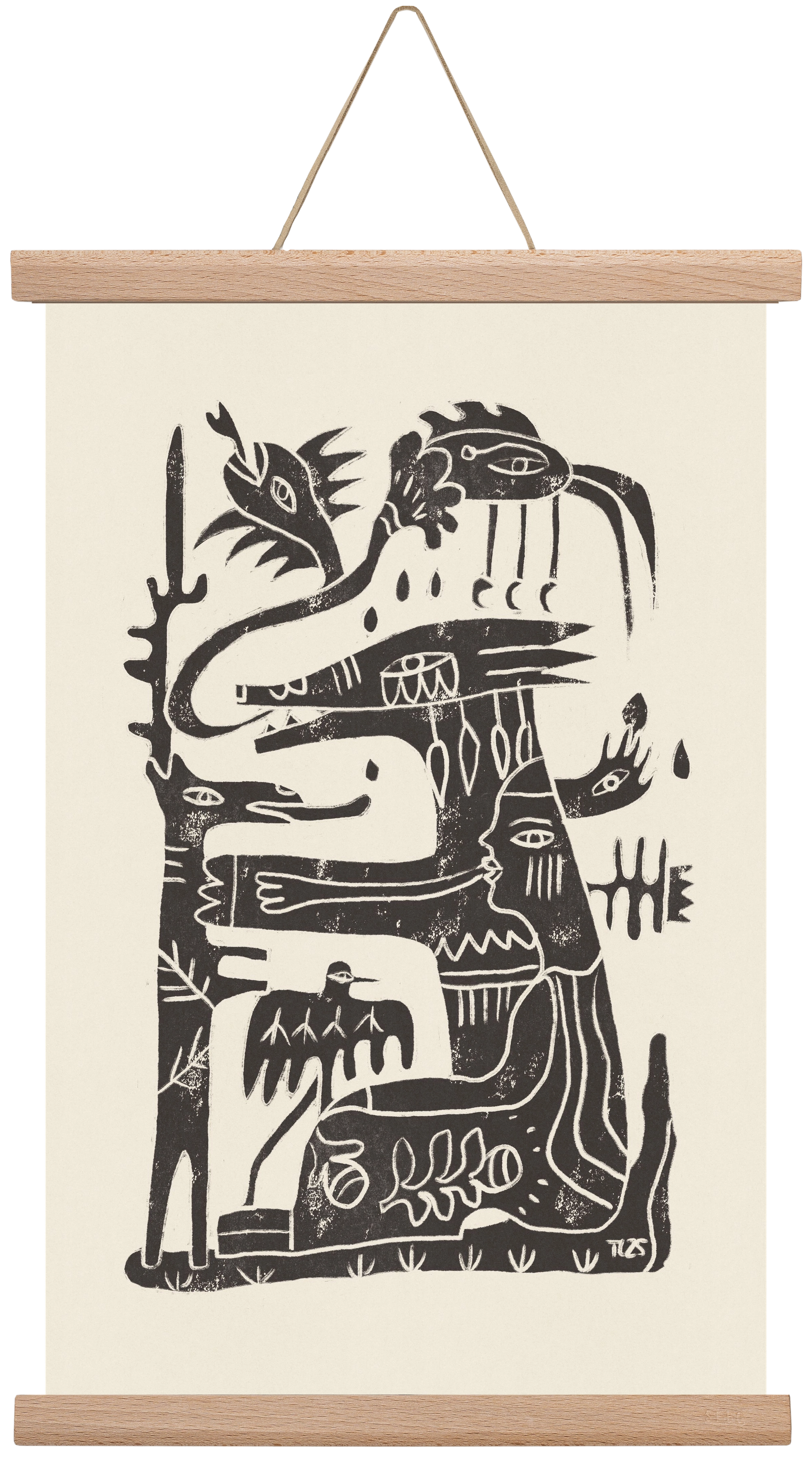 Foreign Lands, 30x45 cm (30x45 cm), Tölgy akasztó