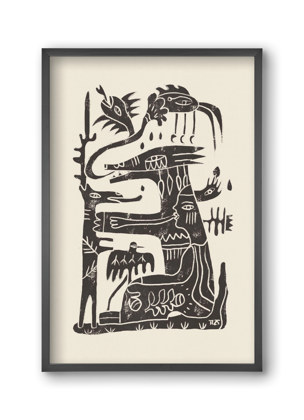 Foreign Lands, 30x45 cm (30x45 cm), Fekete keret