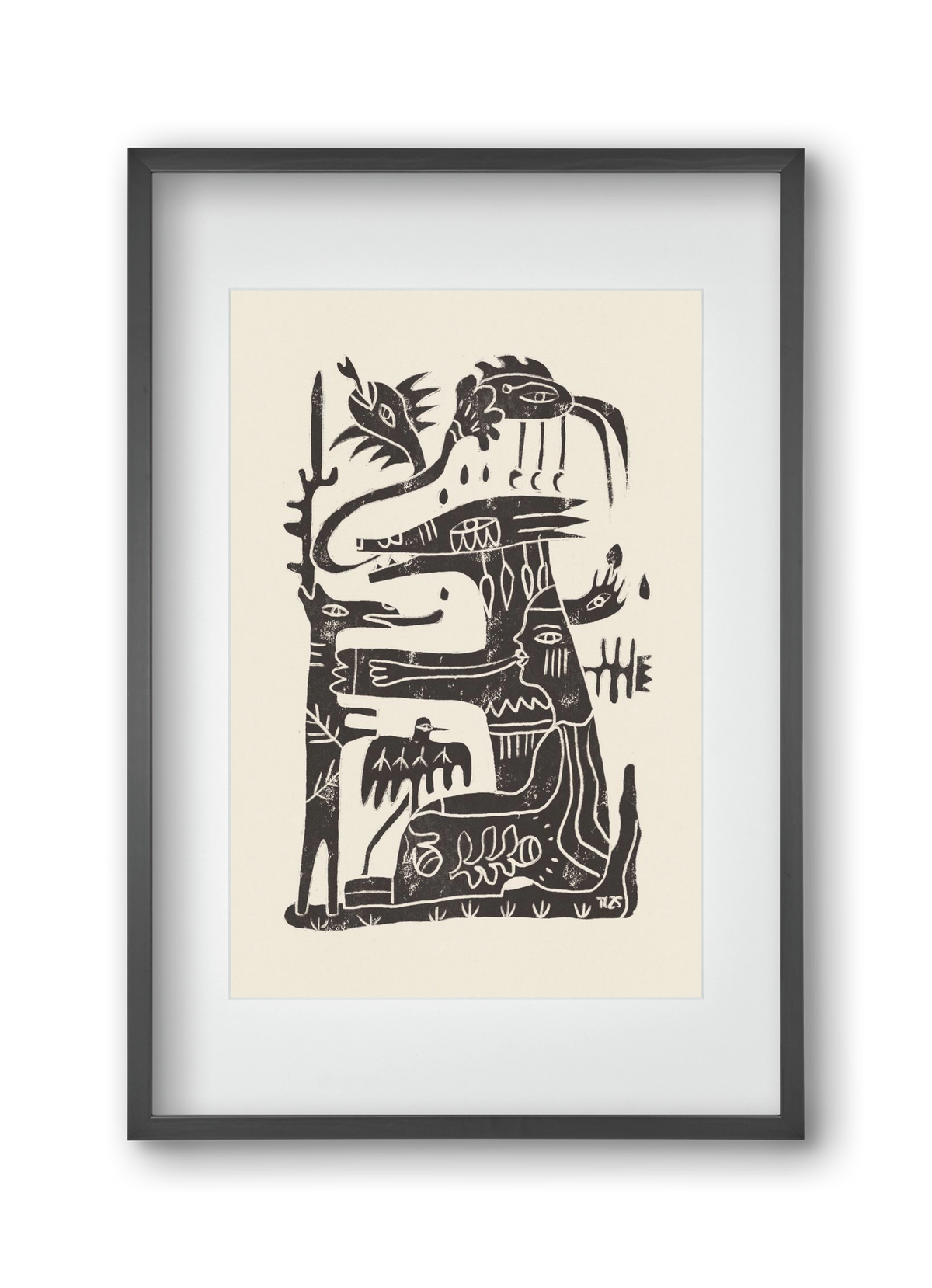 Foreign Lands, 30x45 cm (20x30 cm), Fekete keret, paszpartuval