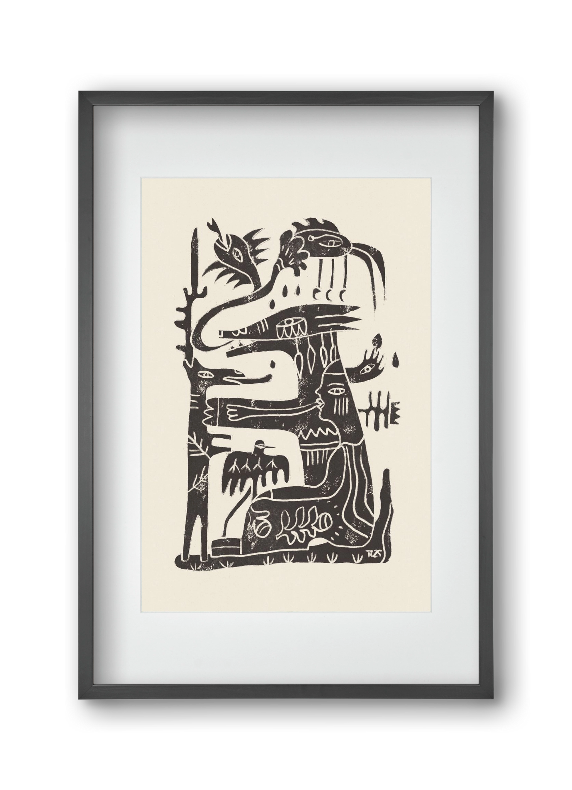 Foreign Lands, 30x45 cm (20x30 cm), Fekete keret, paszpartuval