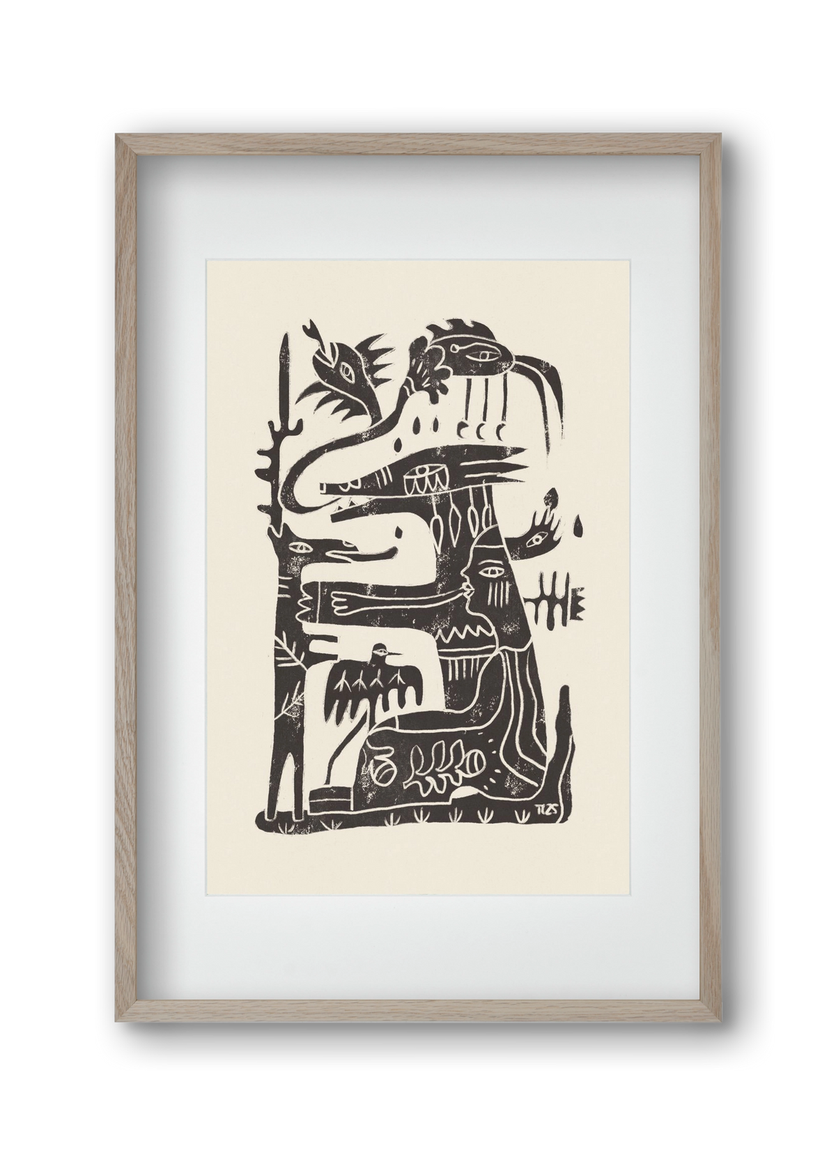 Foreign Lands, 30x45 cm (20x30 cm), Tölgy keret, paszpartuval