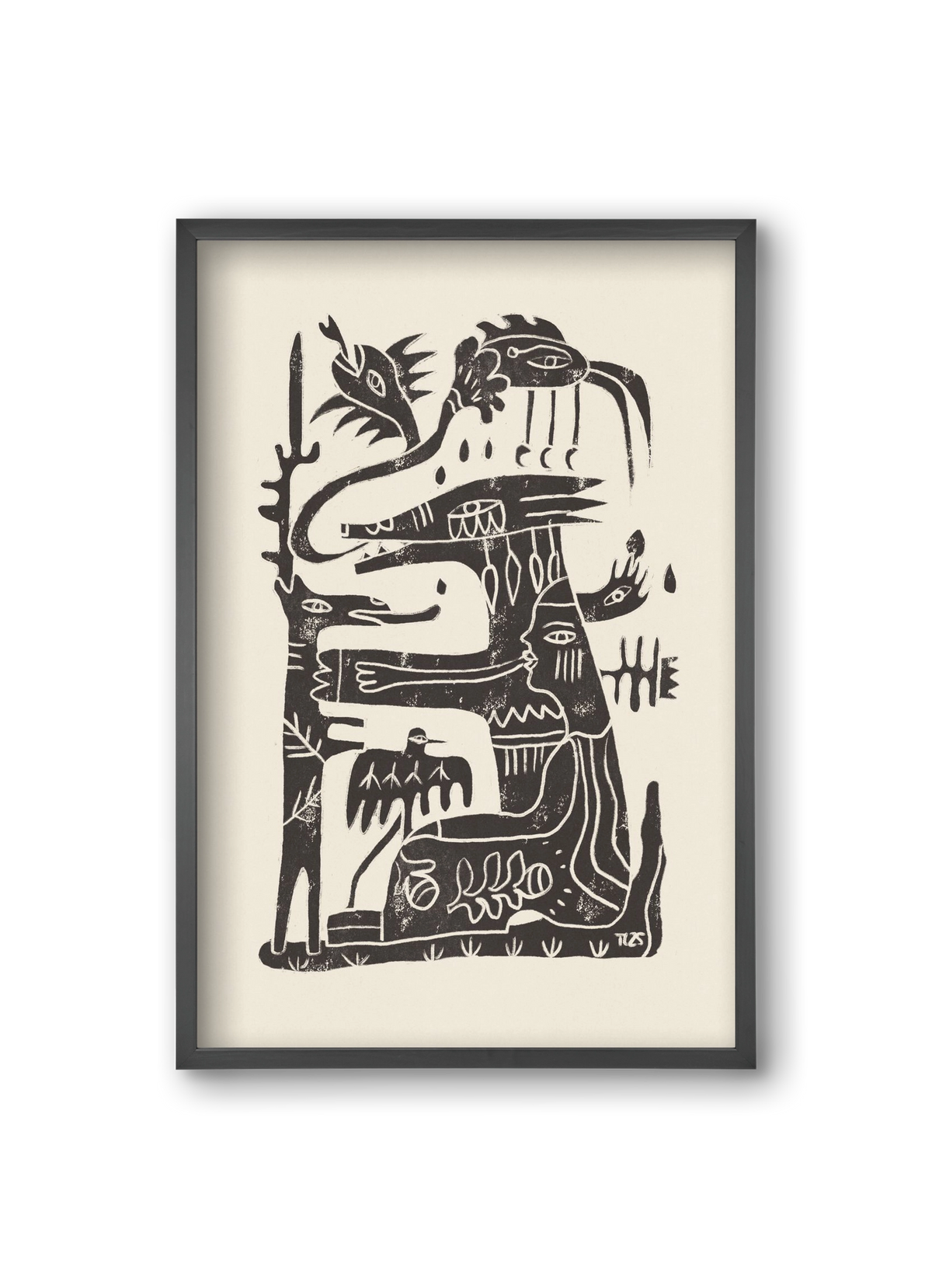 Foreign Lands, 20x30 cm (20x30 cm), Fekete keret