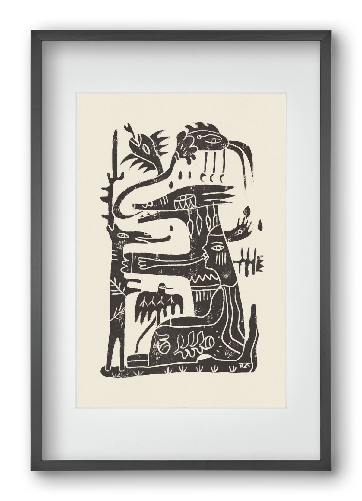 Foreign Lands, 40x60 cm (30x45 cm), Fekete keret, paszpartuval