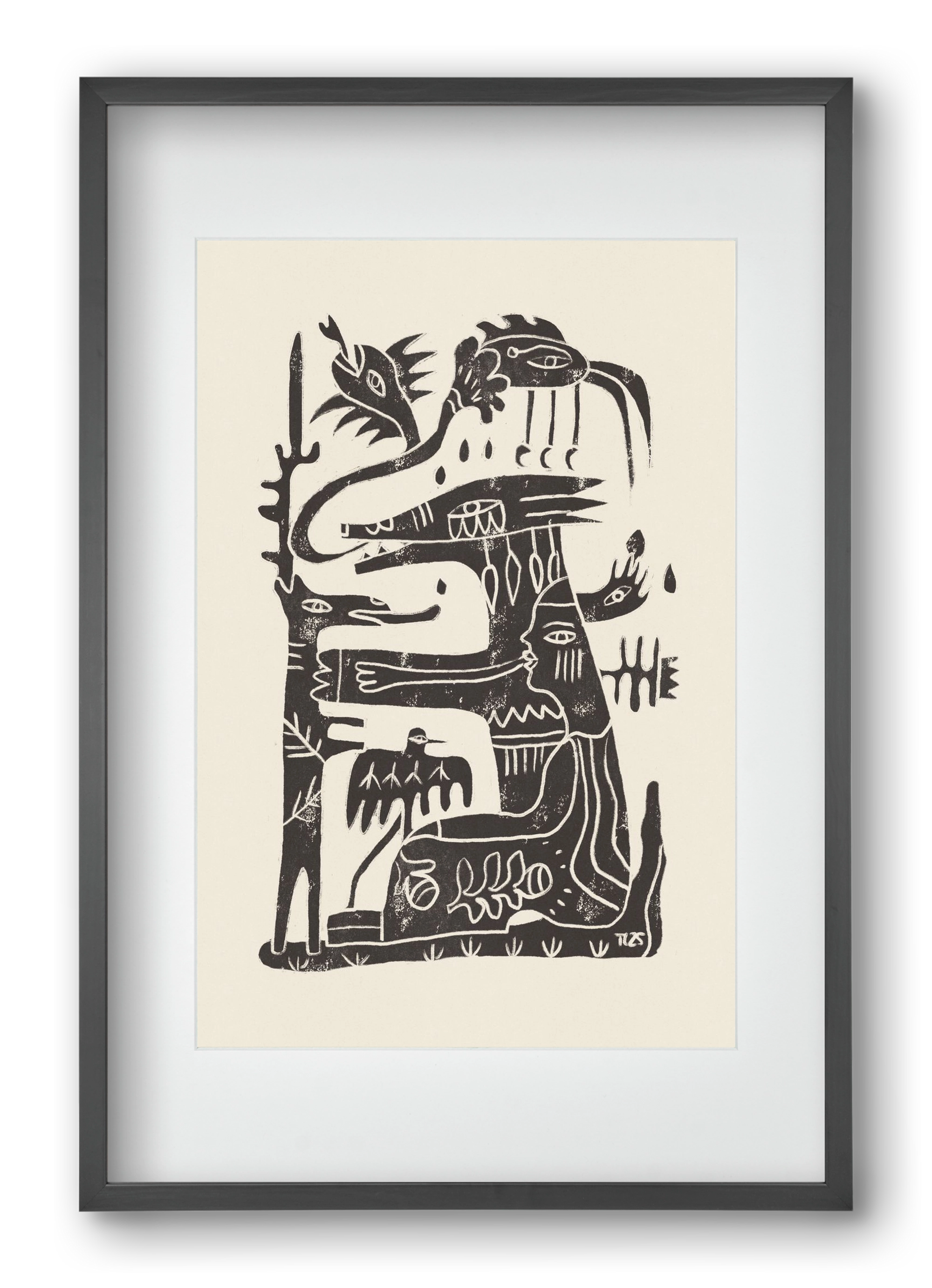 Foreign Lands, 40x60 cm (30x45 cm), Fekete keret, paszpartuval