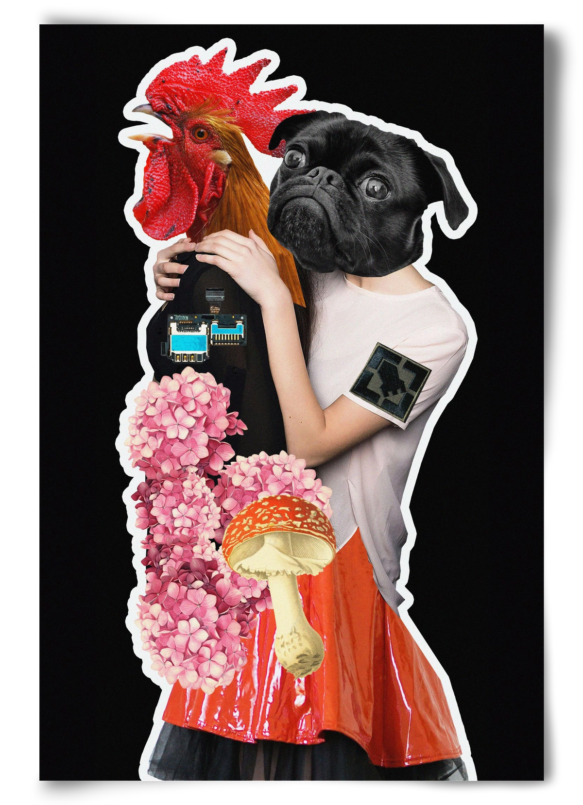 collage 5, 60x90 cm, Keret nélkül