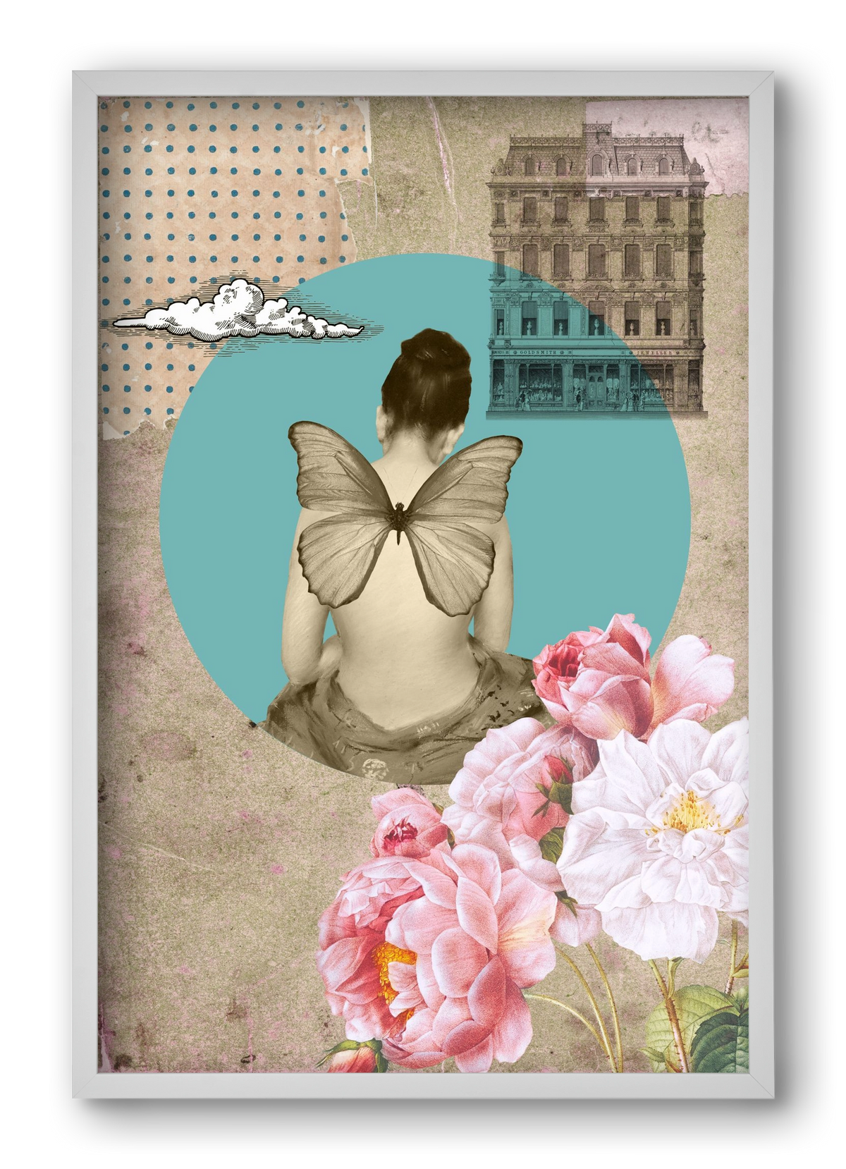 Memories 1., 40x60 cm (40x60 cm), Fehér keret