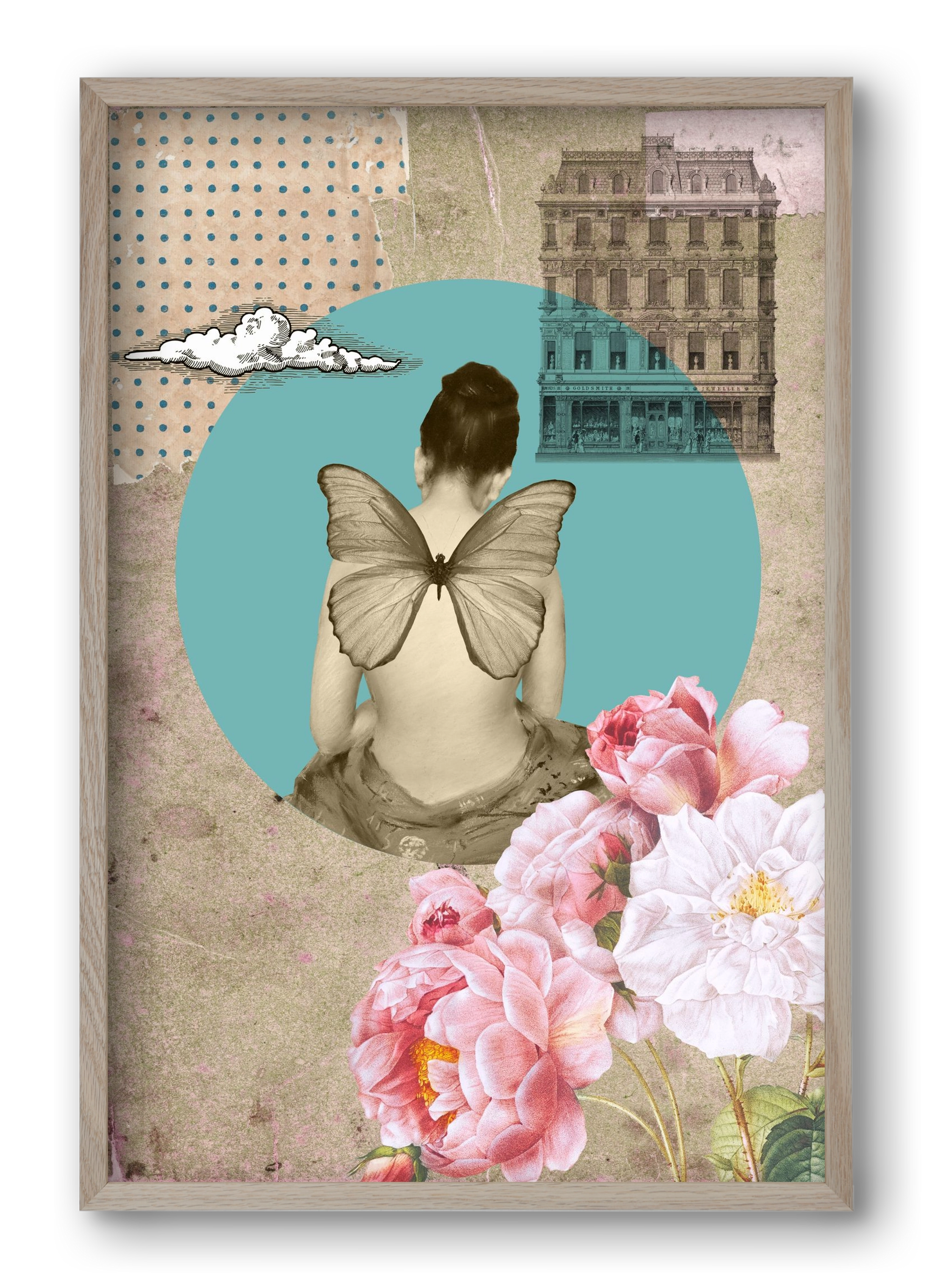 Memories 1., 40x60 cm (40x60 cm), Tölgy keret