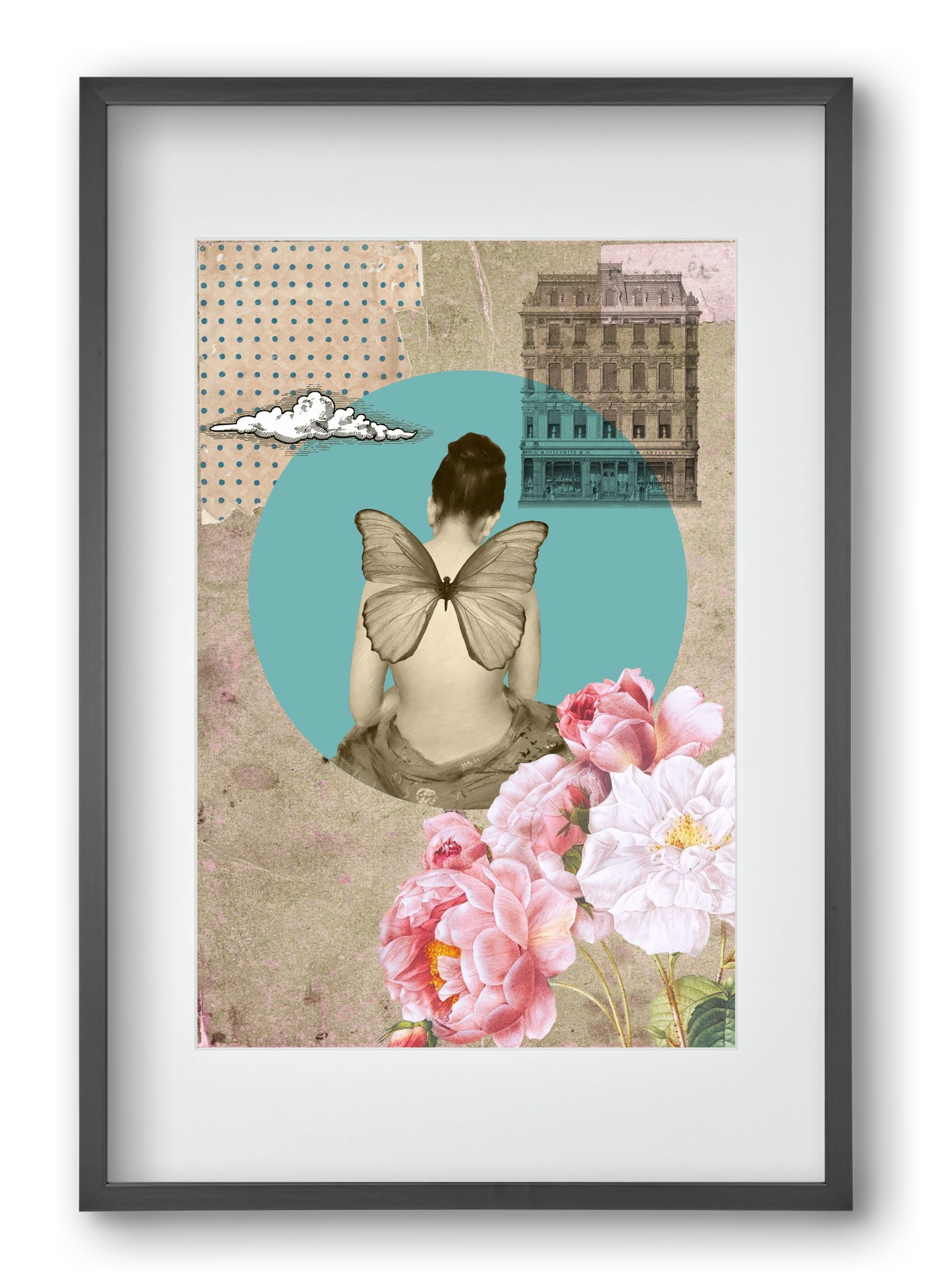 Memories 1., 40x60 cm (30x45 cm), Fekete keret, paszpartuval