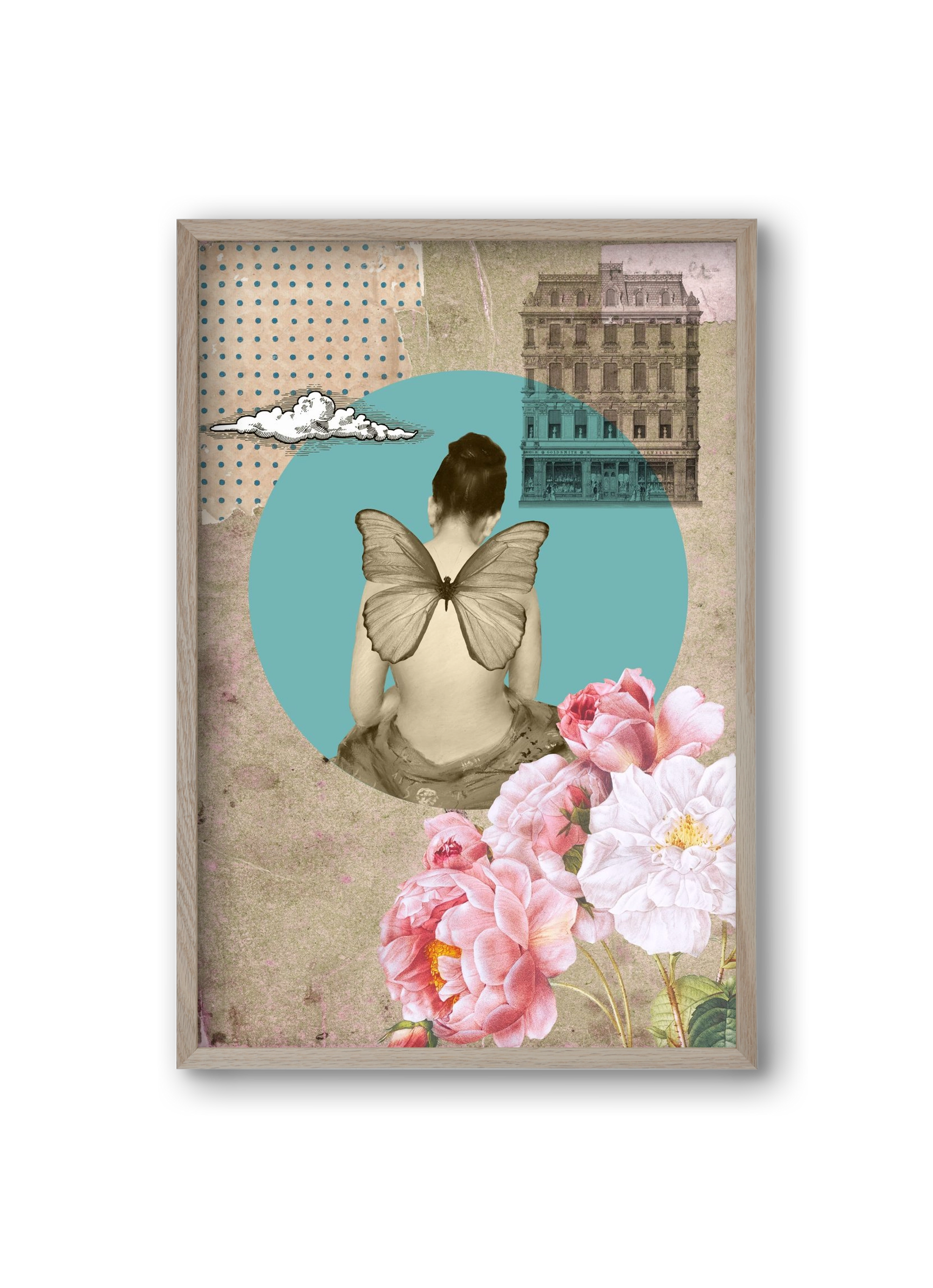 Memories 1., 20x30 cm (20x30 cm), Tölgy keret