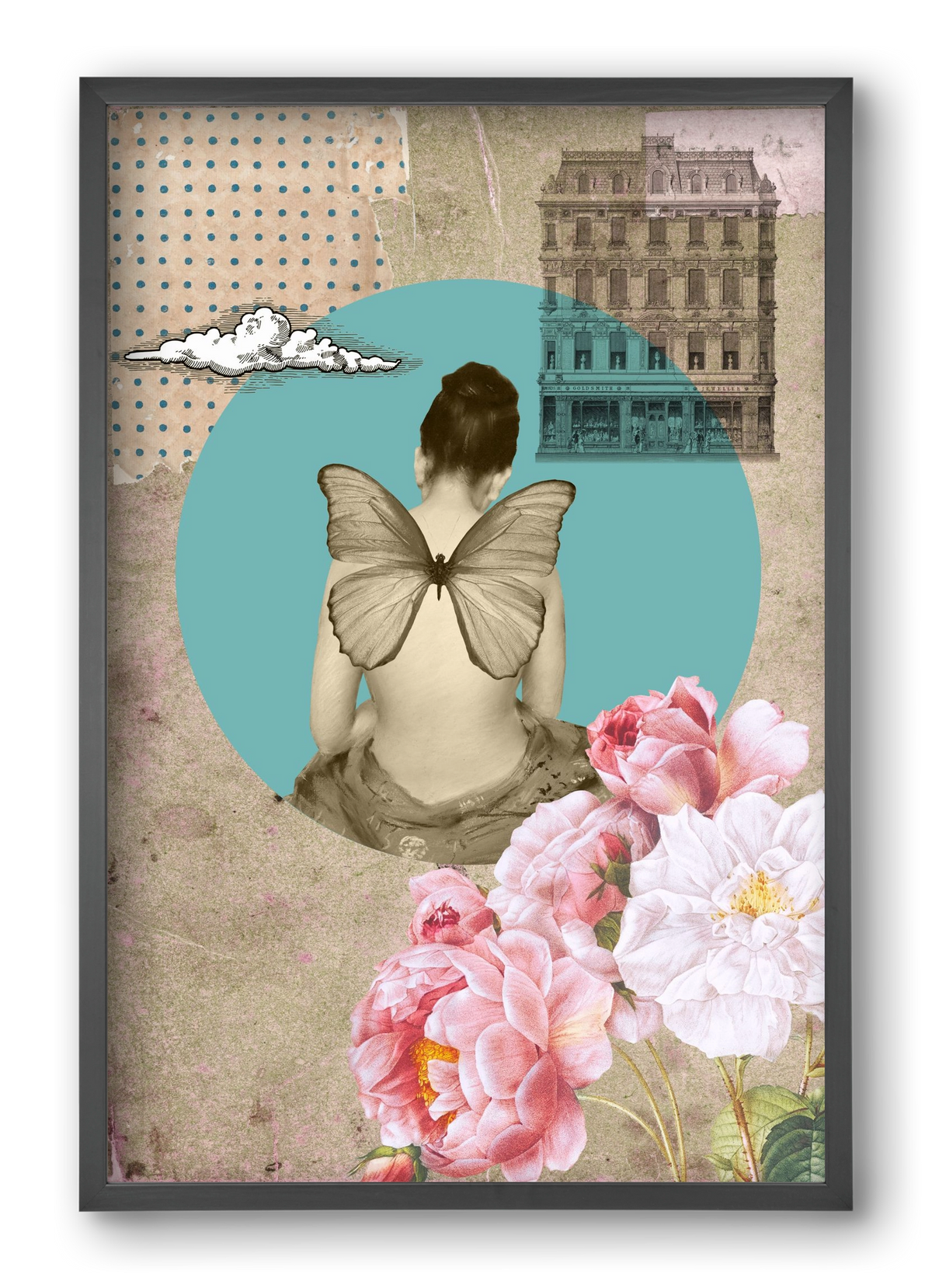 Memories 1., 40x60 cm (40x60 cm), Fekete keret