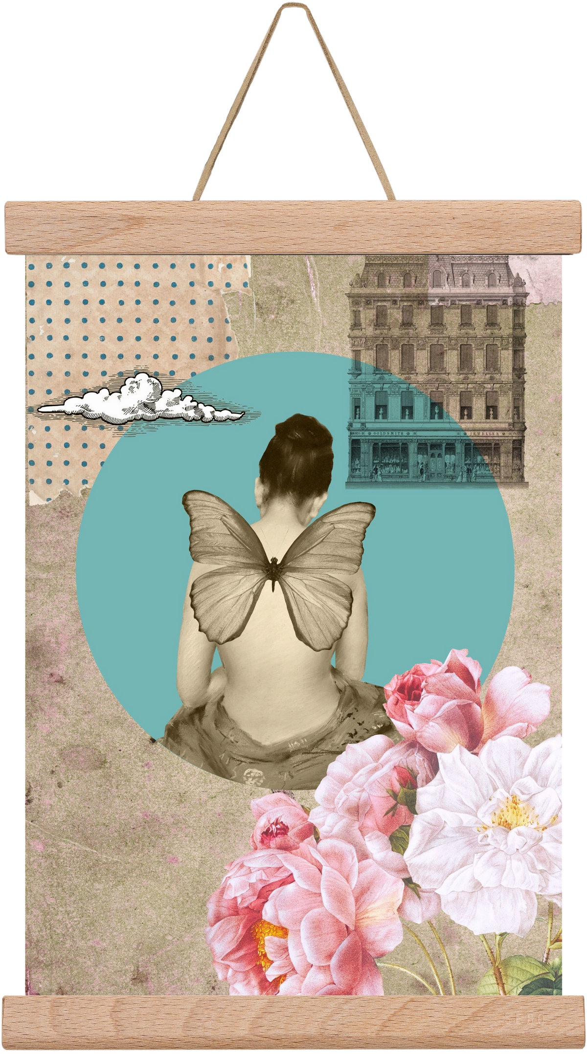 Memories 1., 20x30 cm (20x30 cm), Tölgy akasztó