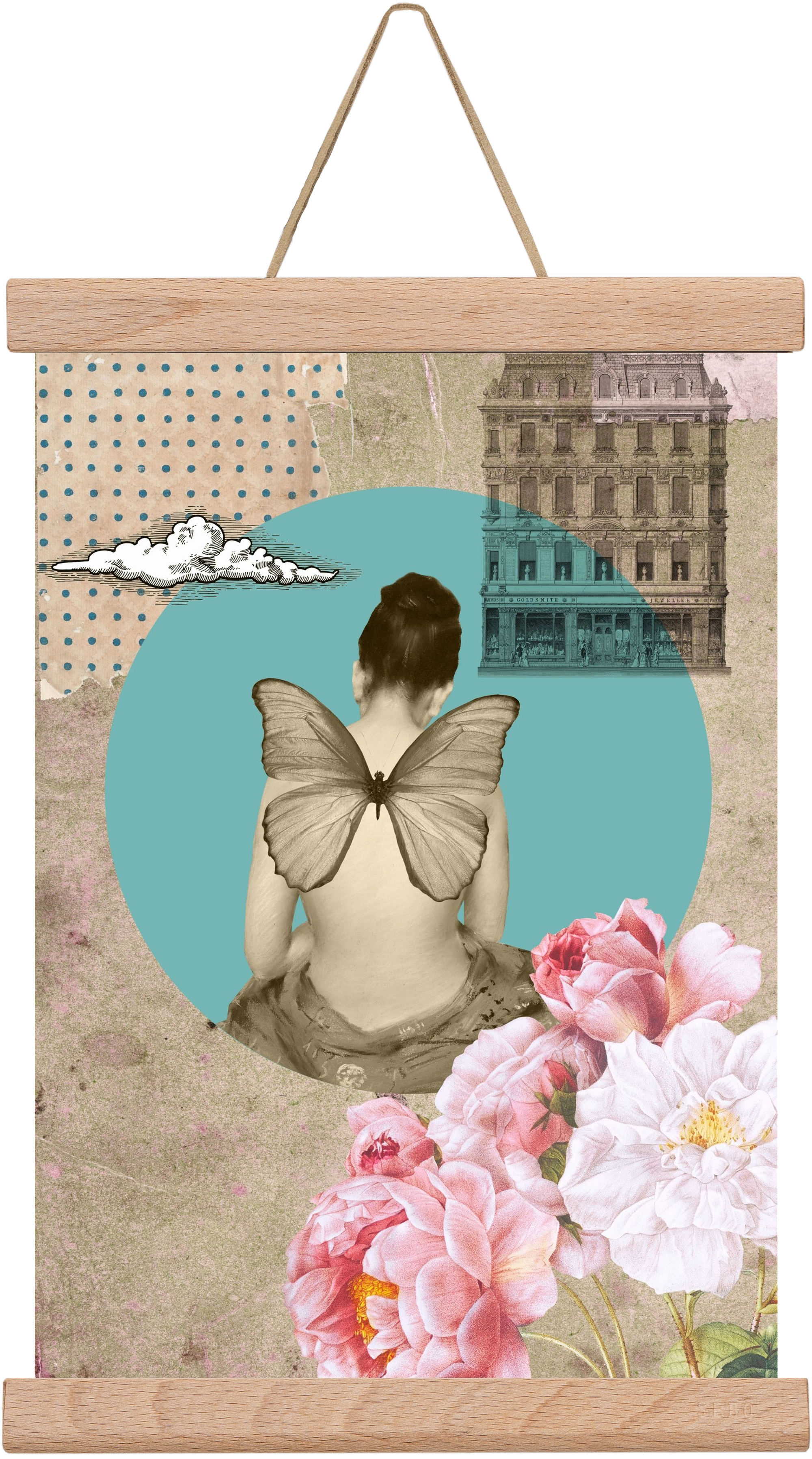 Memories 1., 20x30 cm (20x30 cm), Tölgy akasztó