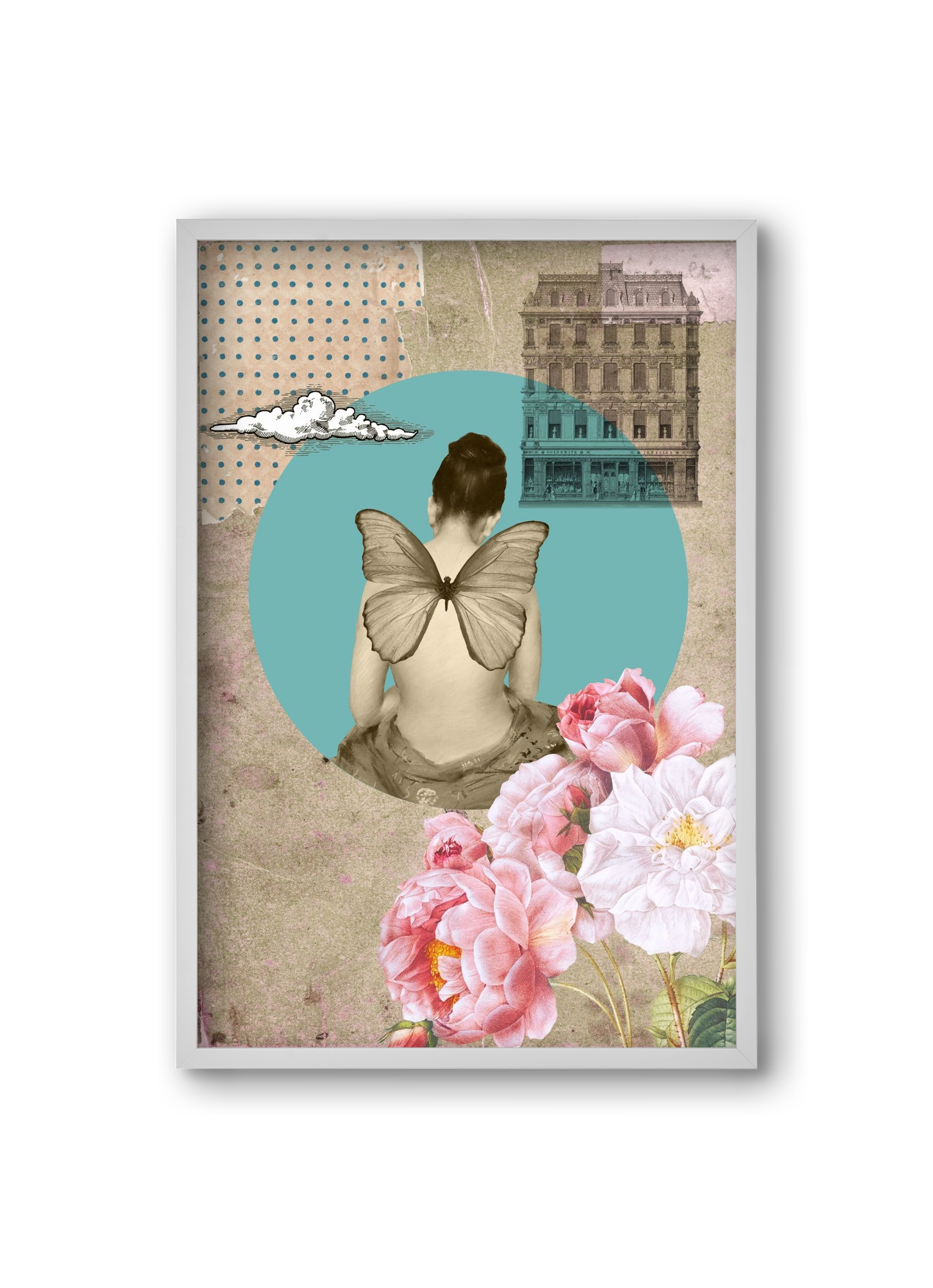 Memories 1., 20x30 cm (20x30 cm), Fehér keret