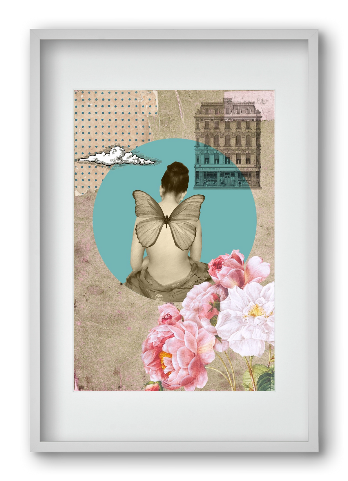 Memories 1., 40x60 cm (30x45 cm), Fehér keret, paszpartuval