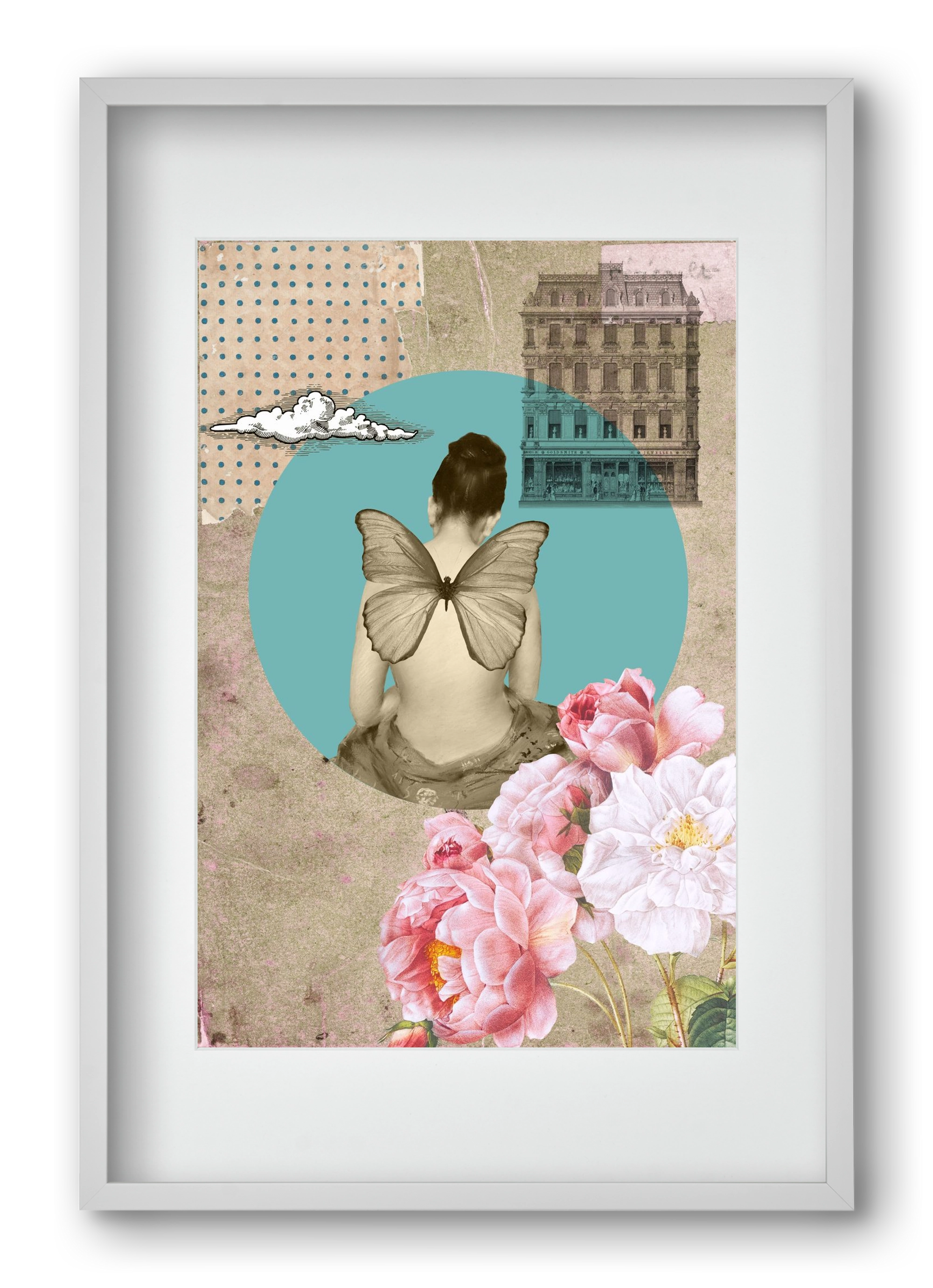 Memories 1., 40x60 cm (30x45 cm), Fehér keret, paszpartuval