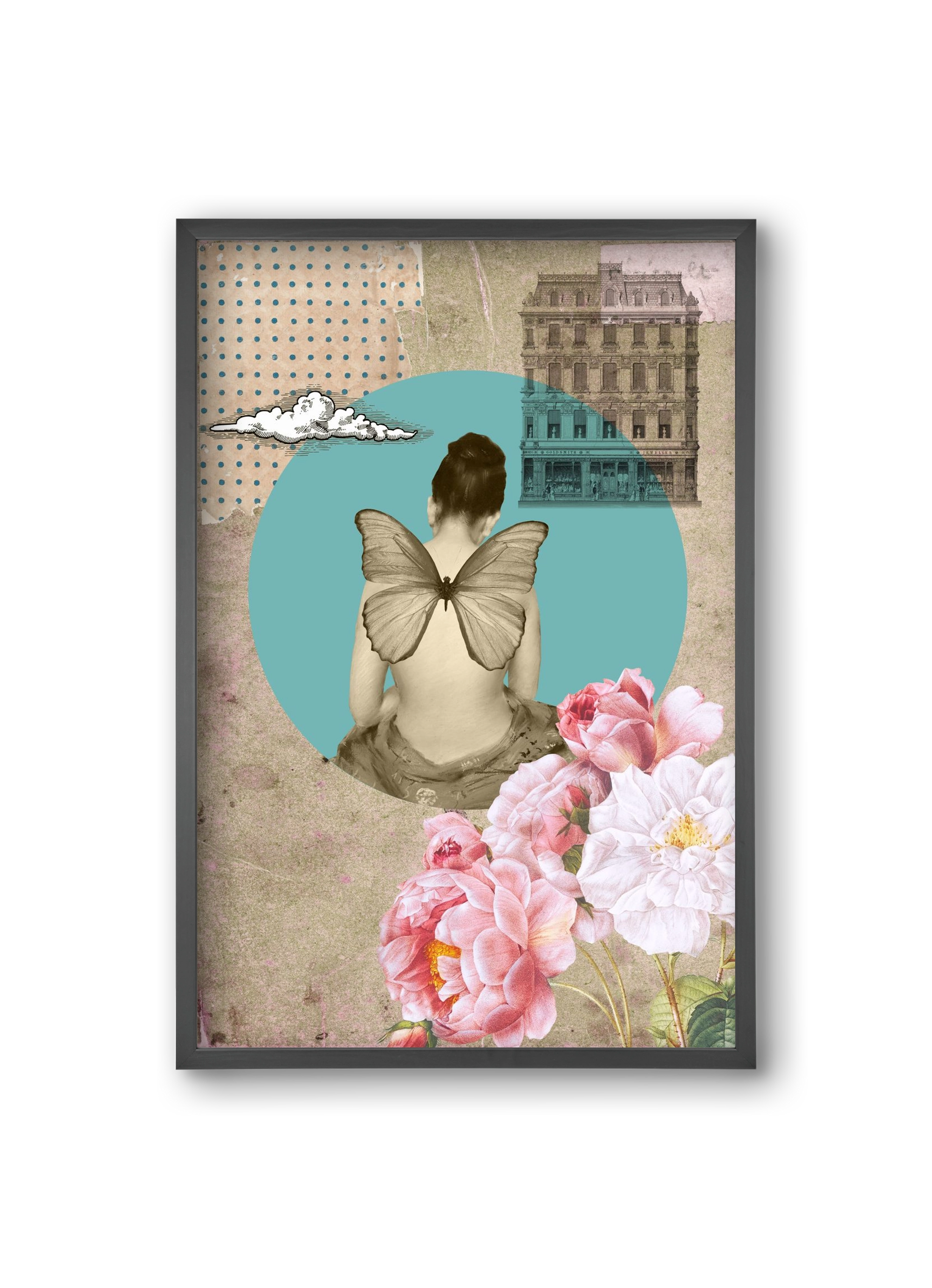 Memories 1., 20x30 cm (20x30 cm), Fekete keret