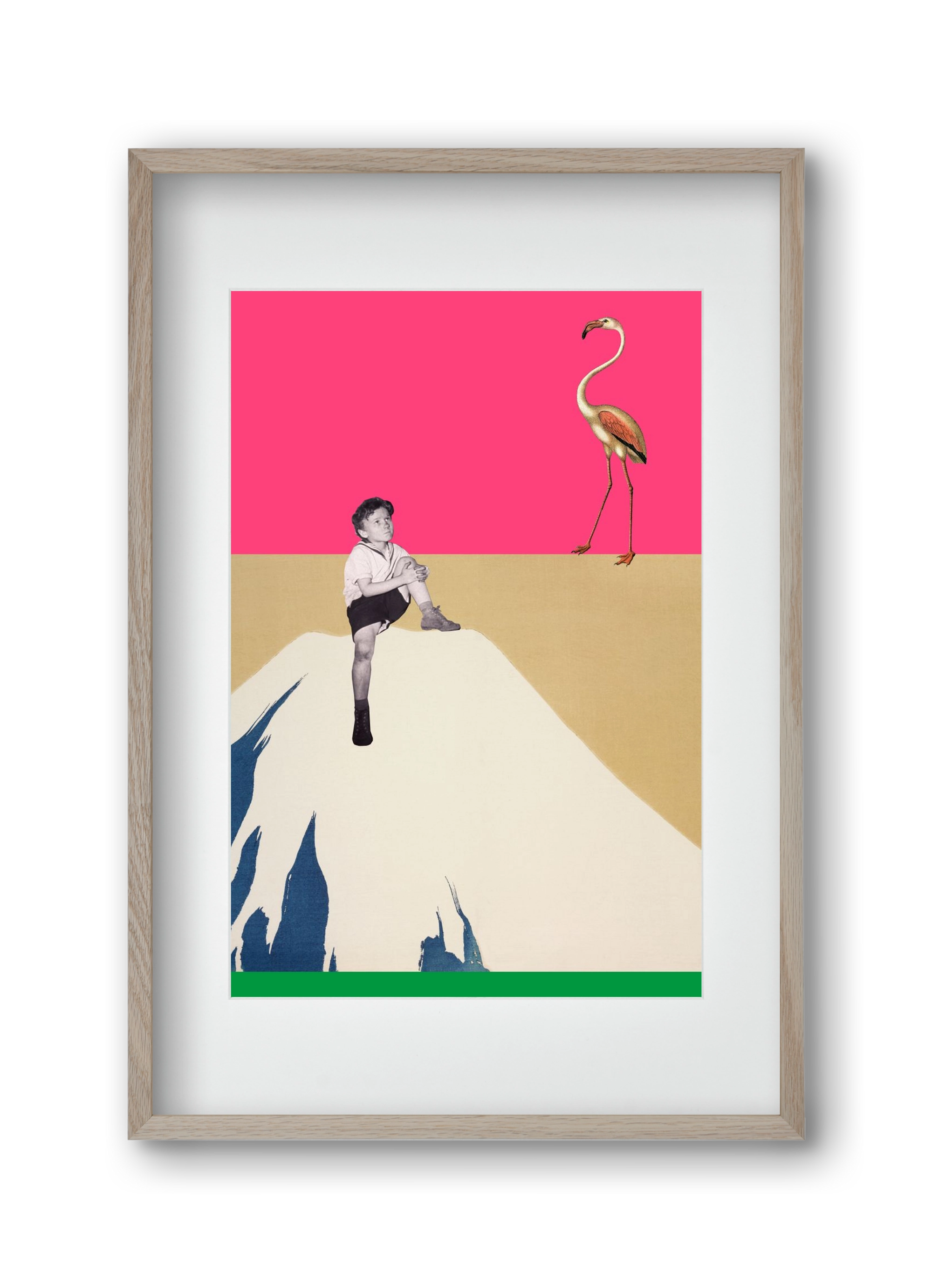 Hopes 1., 30x45 cm (20x30 cm), Tölgy keret, paszpartuval