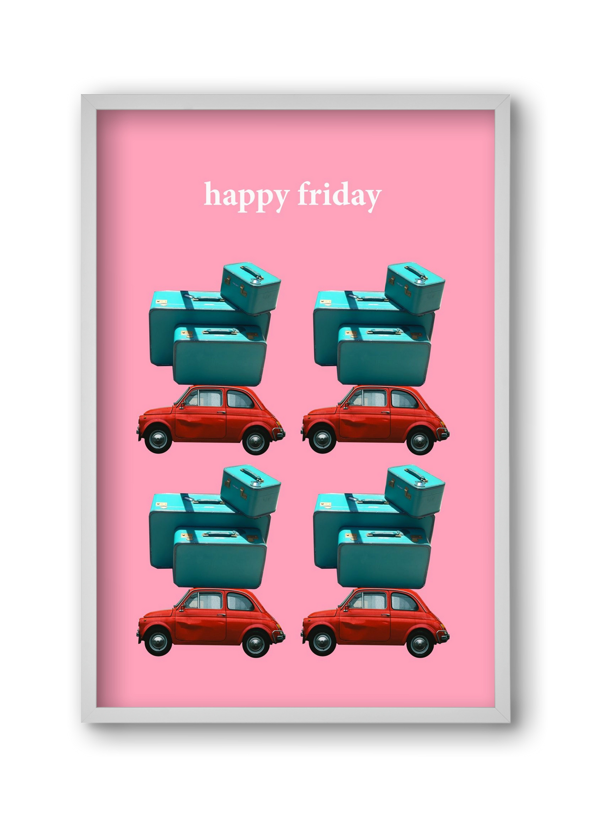 Holidays 1., 30x45 cm (30x45 cm), Fehér keret