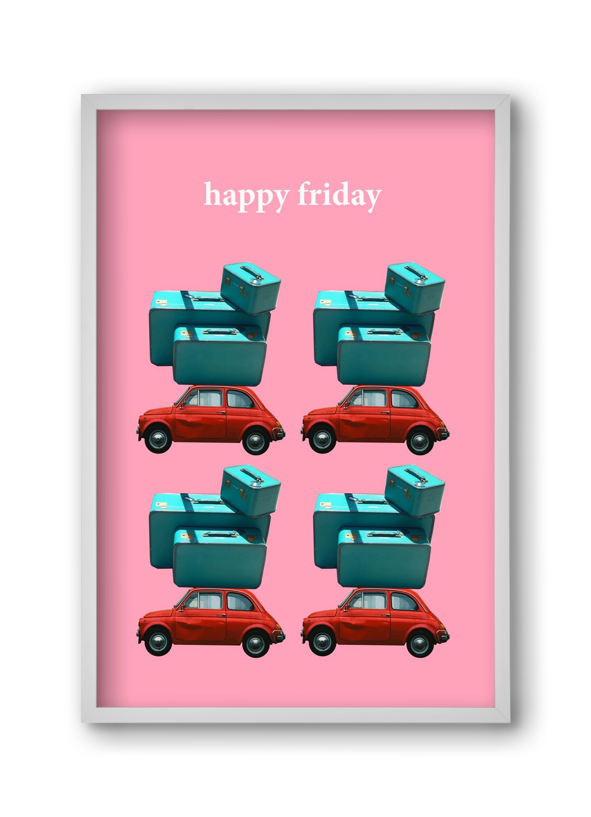 Holidays 1., 30x45 cm (30x45 cm), Fehér keret