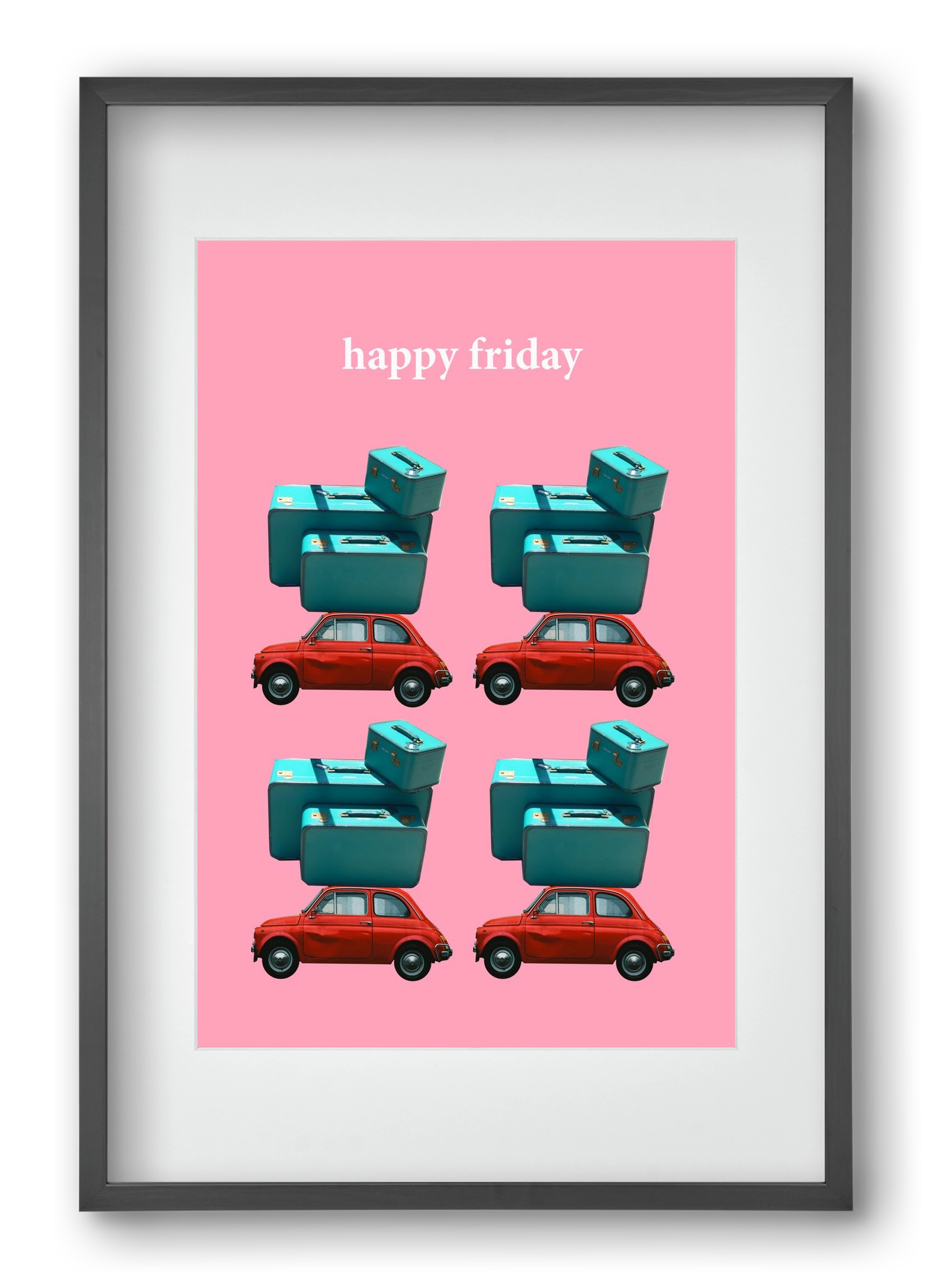 Holidays 1., 40x60 cm (30x45 cm), Fekete keret, paszpartuval