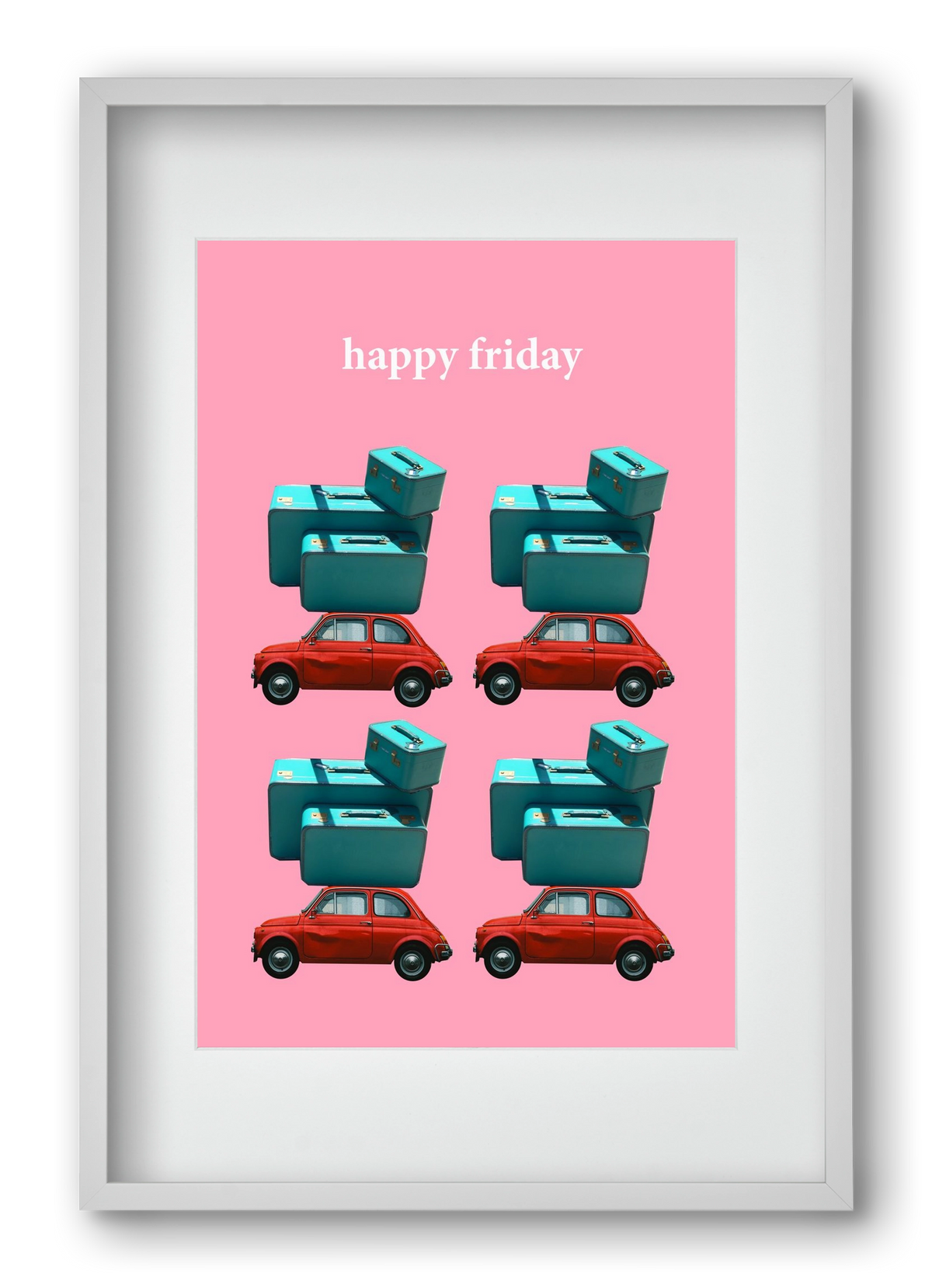 Holidays 1., 40x60 cm (30x45 cm), Fehér keret, paszpartuval