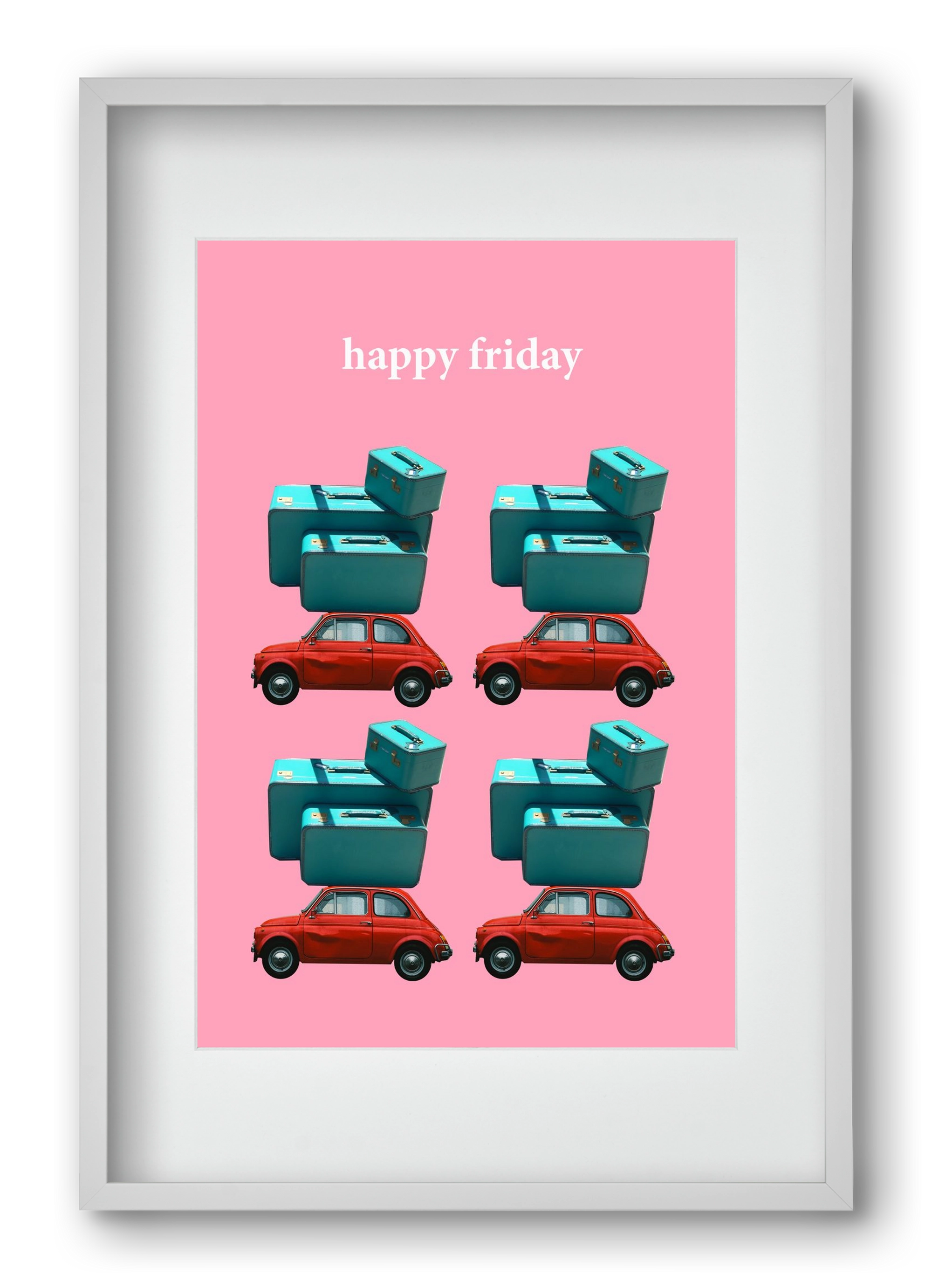 Holidays 1., 40x60 cm (30x45 cm), Fehér keret, paszpartuval