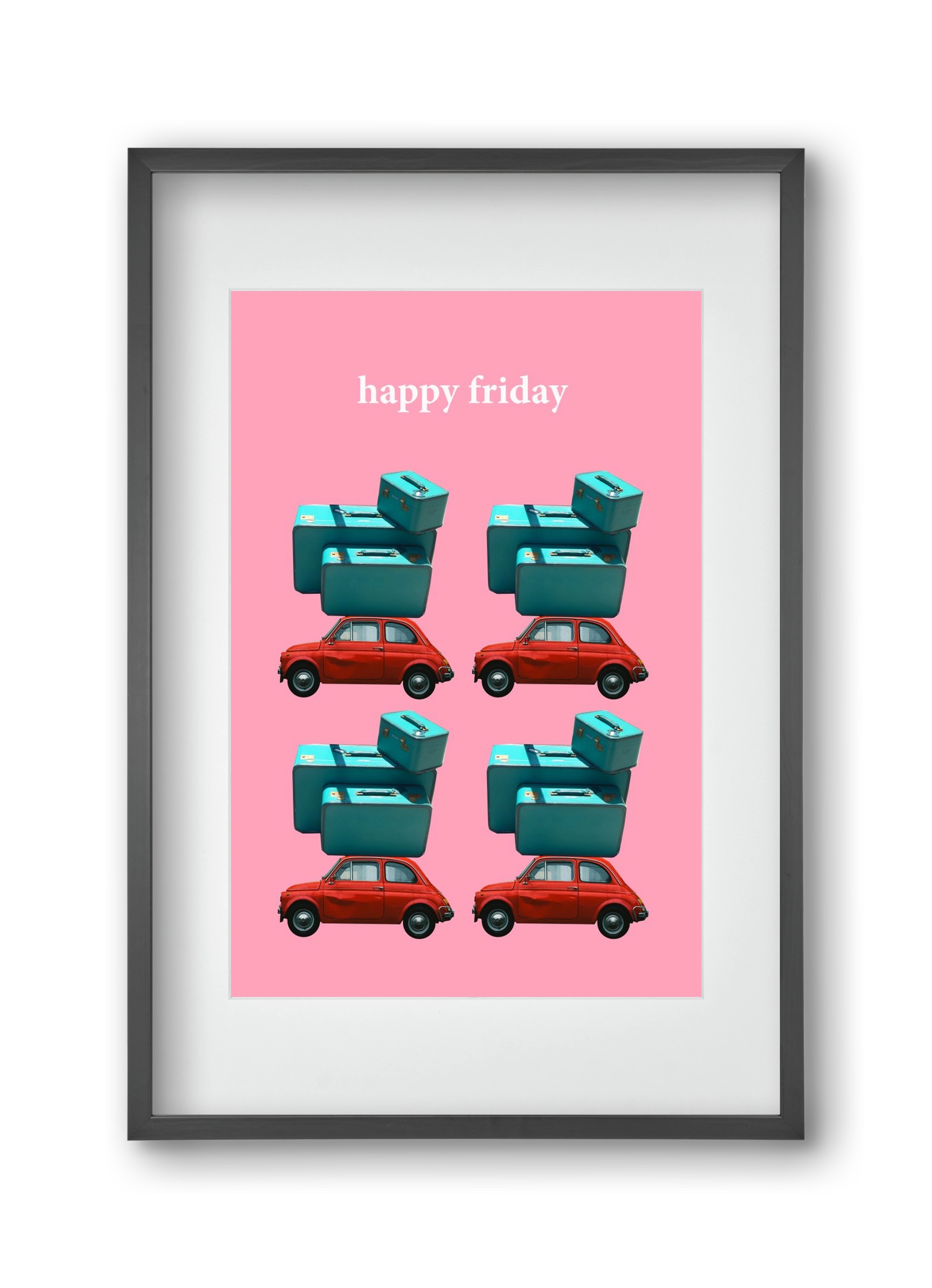 Holidays 1., 30x45 cm (20x30 cm), Fekete keret, paszpartuval