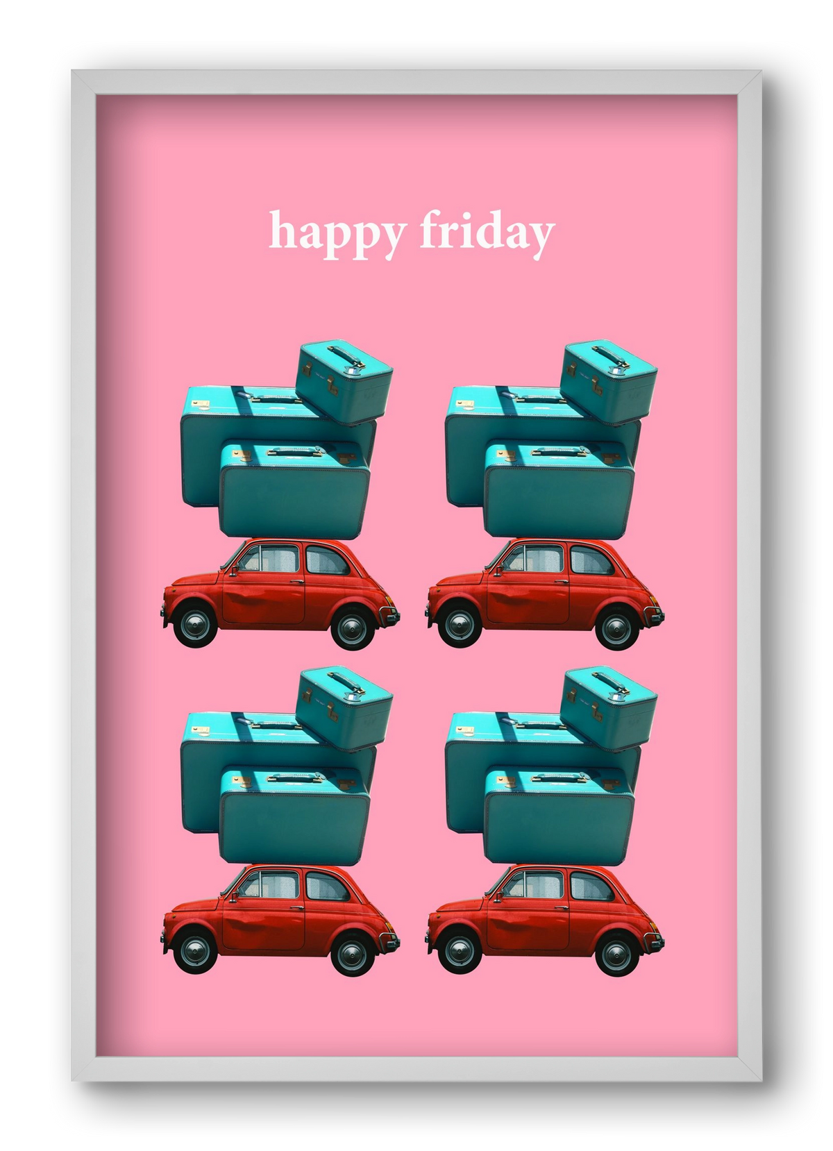 Holidays 1., 40x60 cm (40x60 cm), Fehér keret