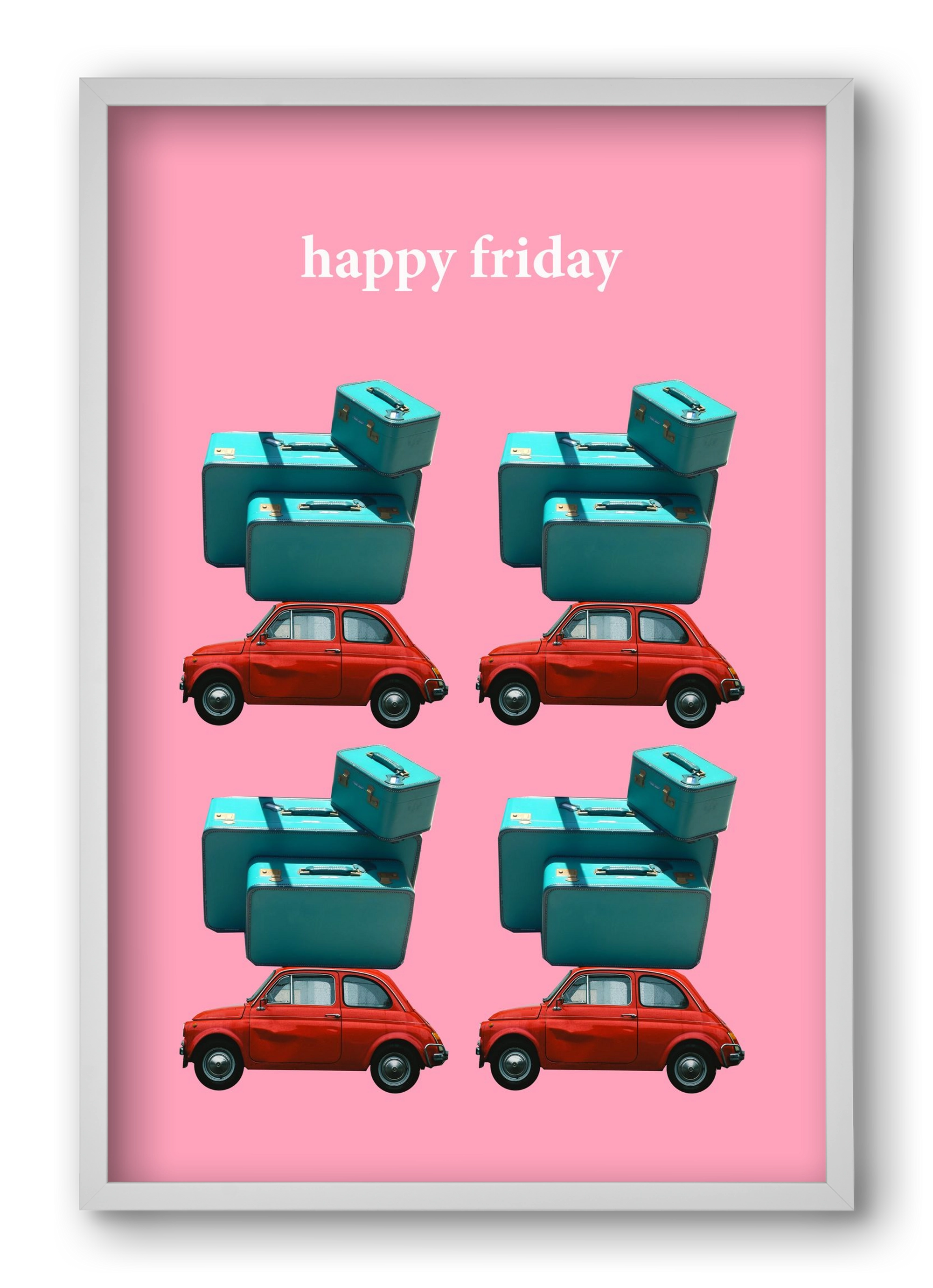 Holidays 1., 40x60 cm (40x60 cm), Fehér keret