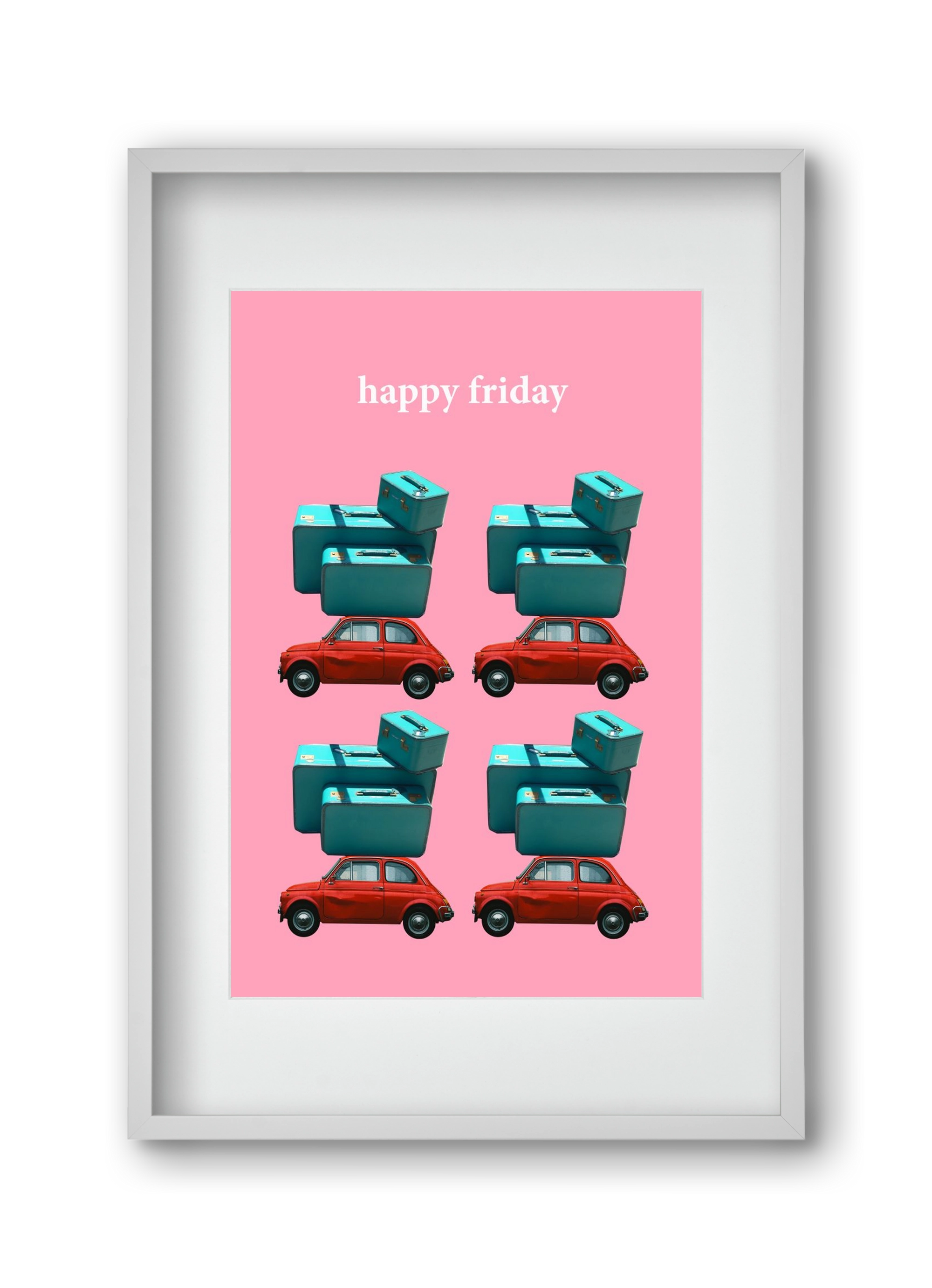 Holidays 1., 30x45 cm (20x30 cm), Fehér keret, paszpartuval