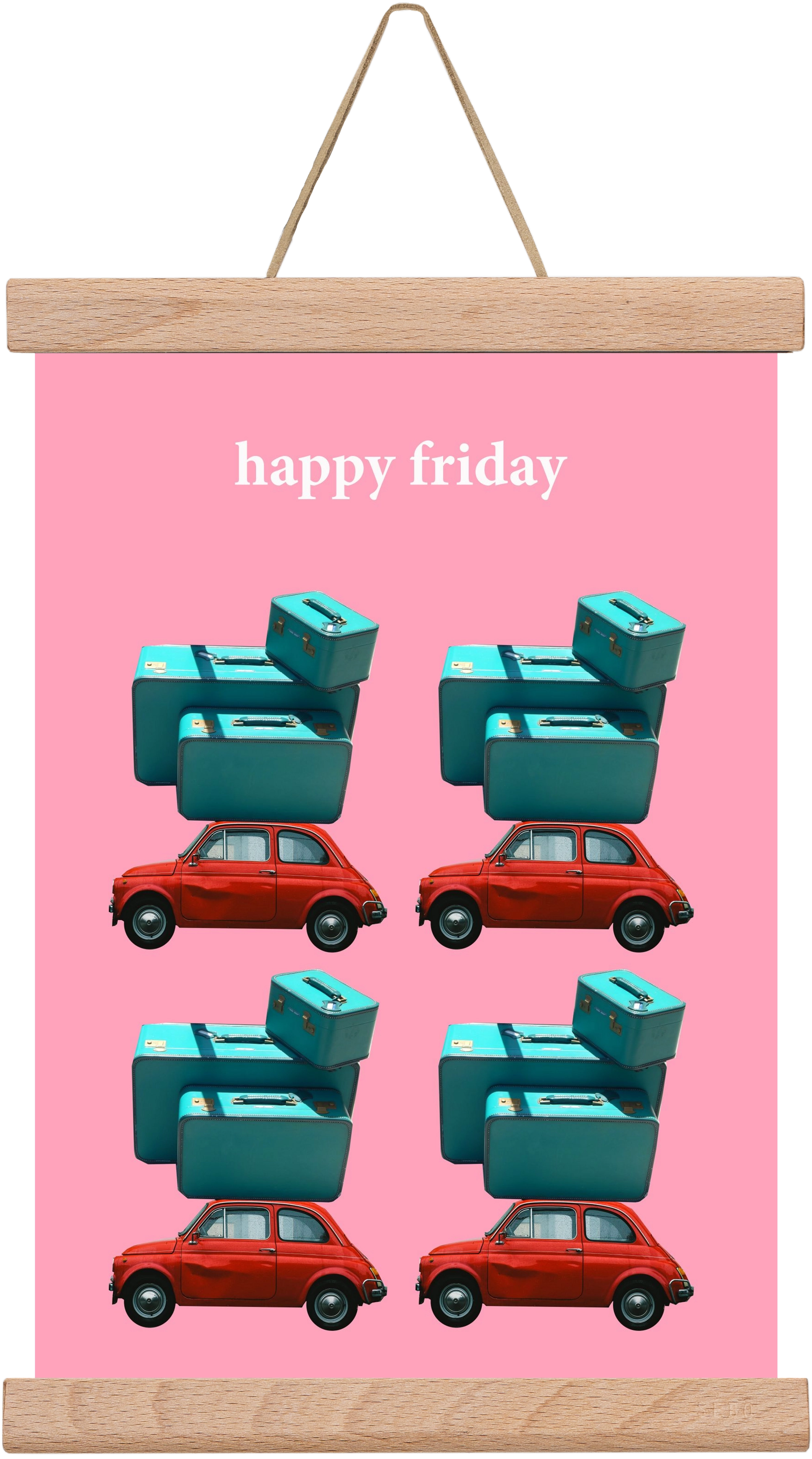 Holidays 1., 20x30 cm (20x30 cm), Tölgy akasztó