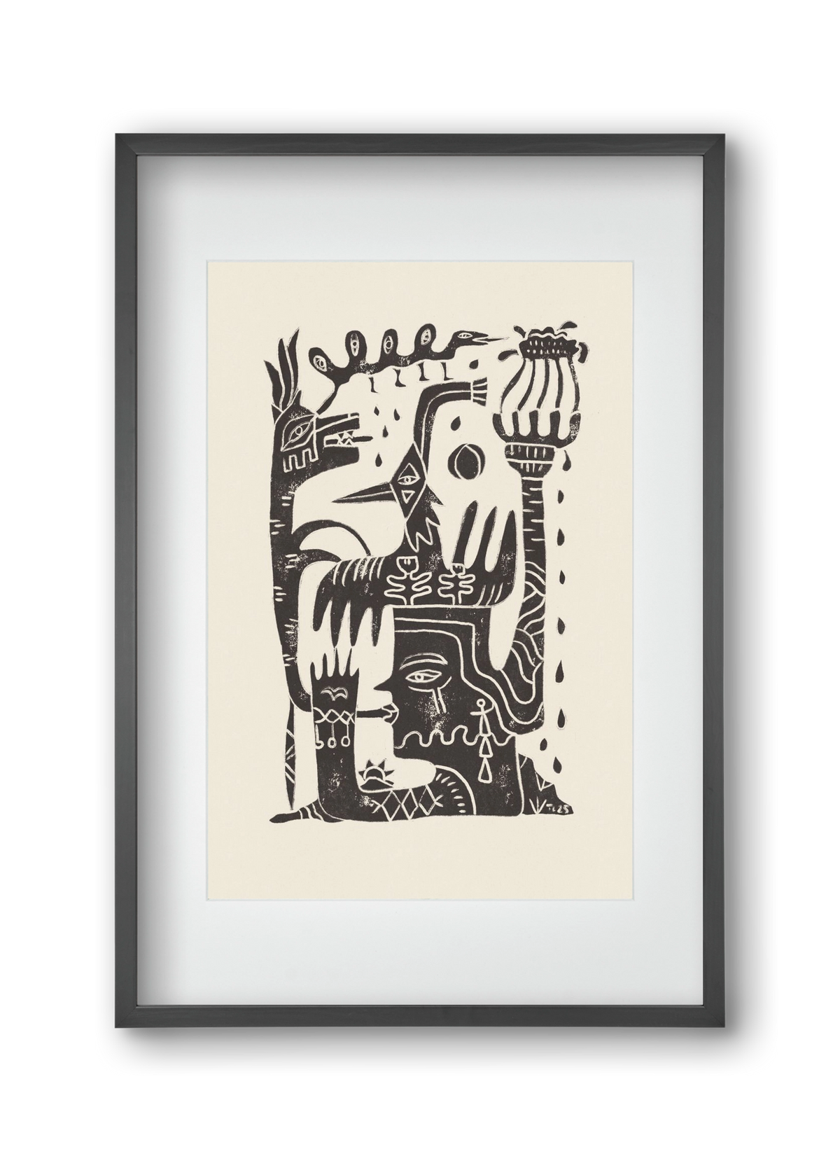 Lunar Eclipse, 30x45 cm (20x30 cm), Fekete keret, paszpartuval