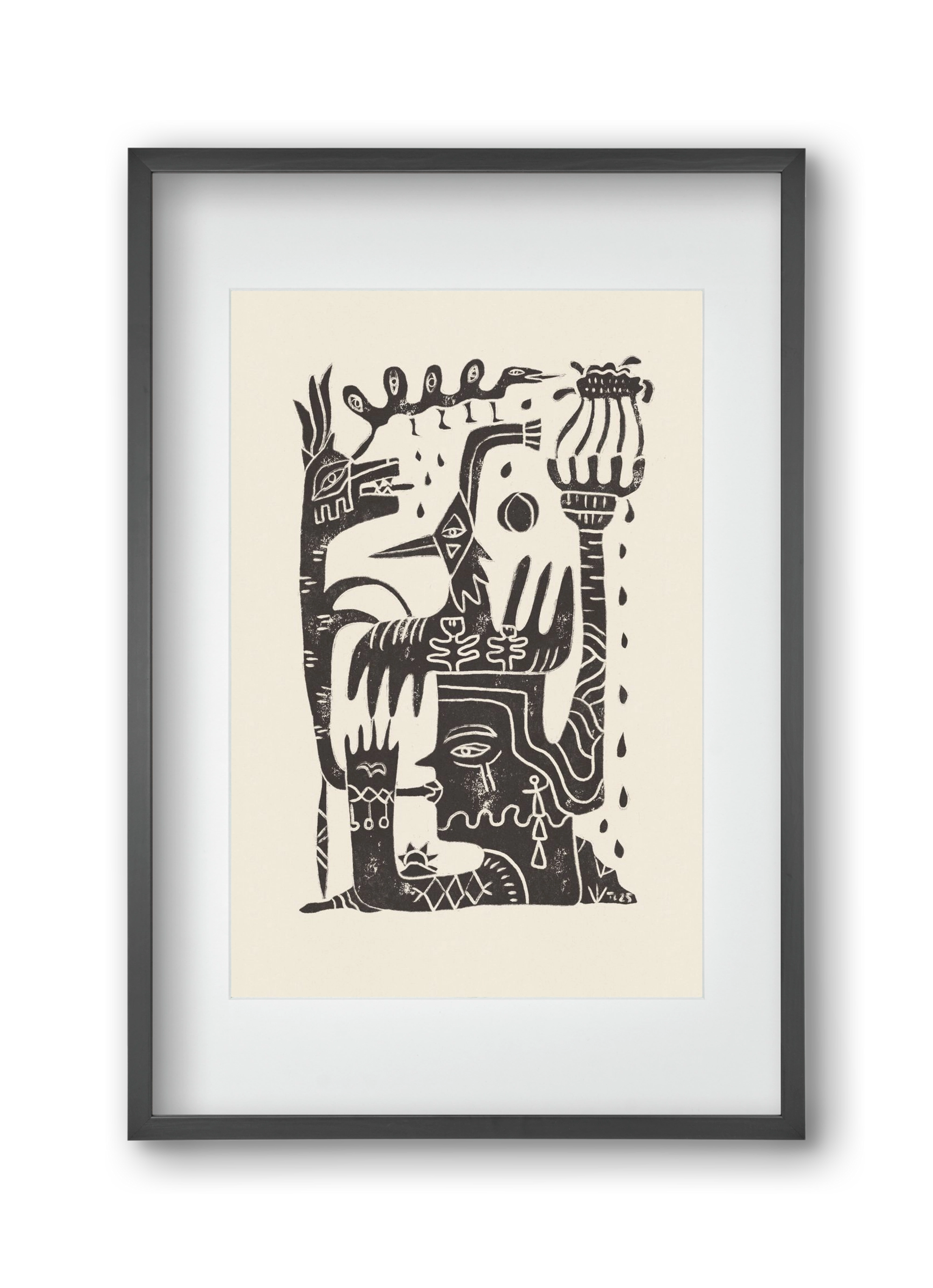 Lunar Eclipse, 30x45 cm (20x30 cm), Fekete keret, paszpartuval