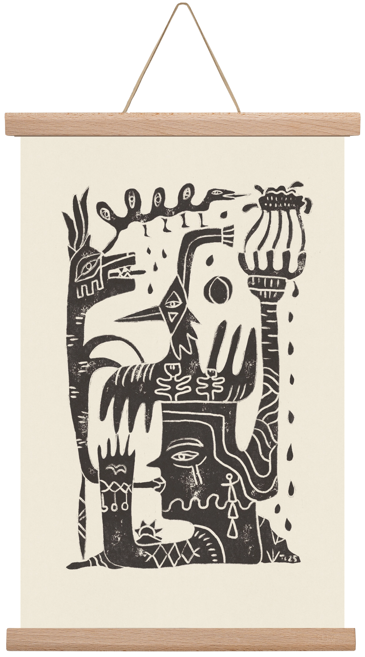 Lunar Eclipse, 30x45 cm (30x45 cm), Tölgy akasztó